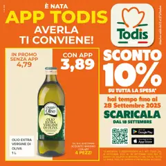 Anteprima del volantino Volantino Todis	 valido a partire dal 18.09.2025