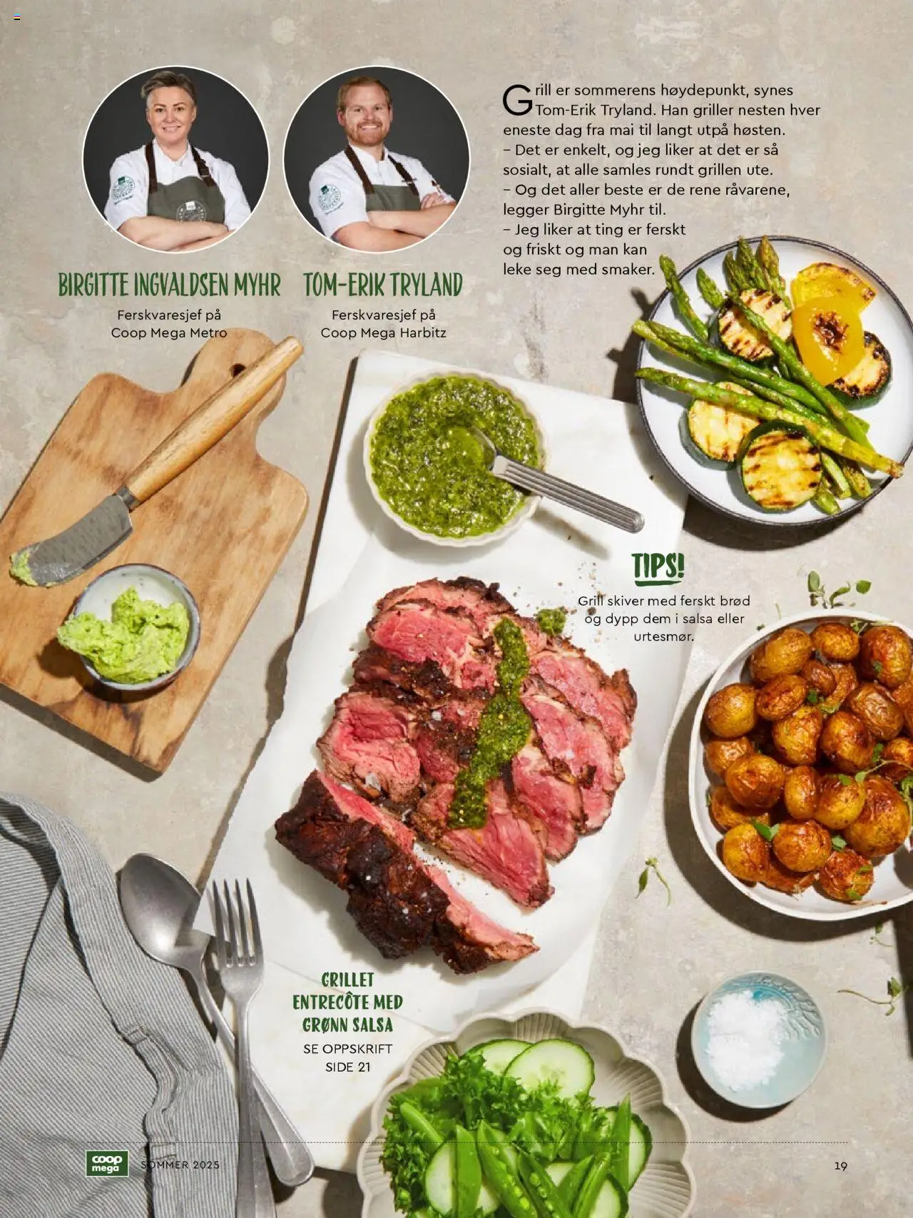  | Side: 19 | Produkter: Brød, Speltbrød, Grill
