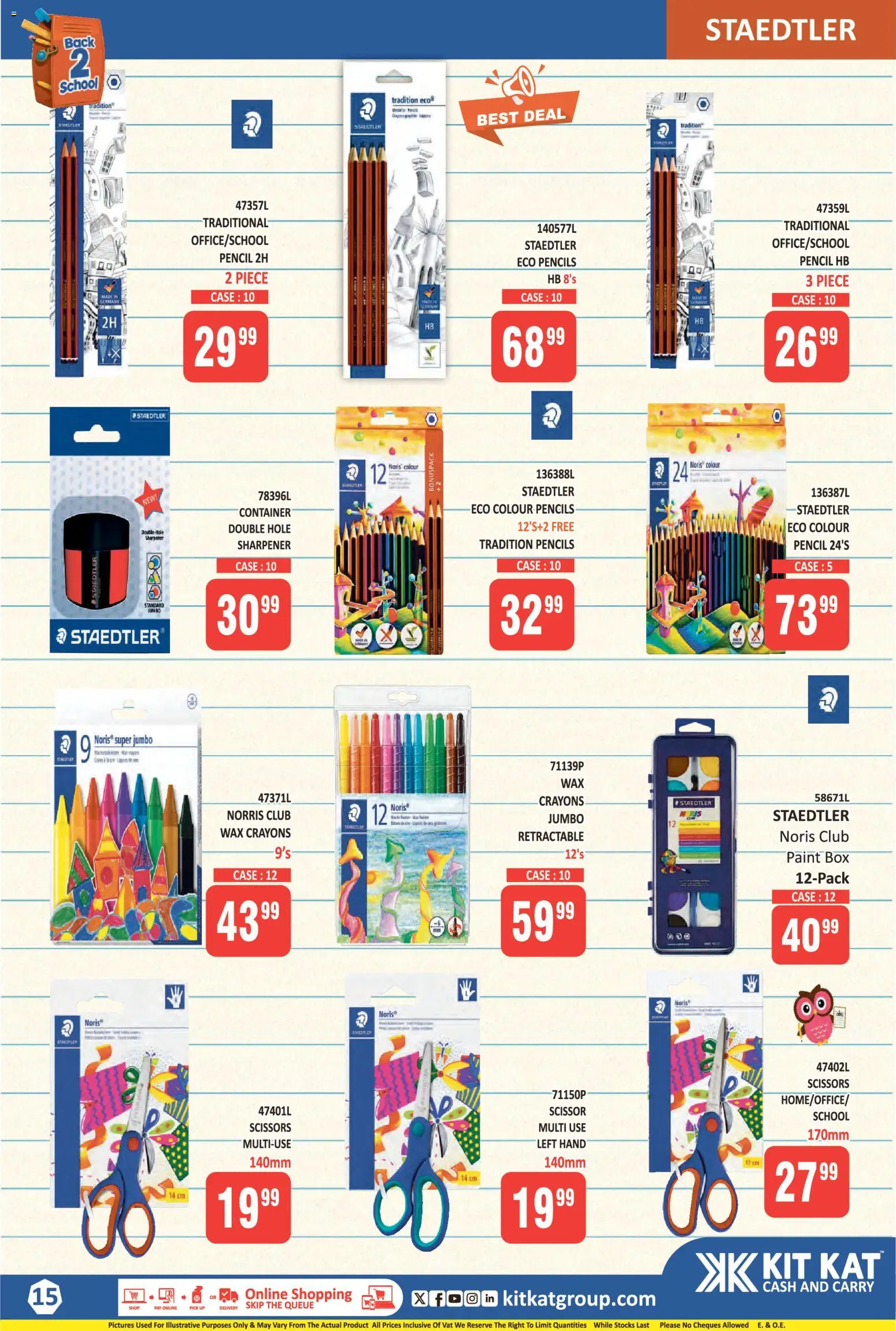 New KIT KAT Cash & Carry catalogue – valid from 02.11.2025 | Page: 15 | Products: Pencil, Case, Paint, Box