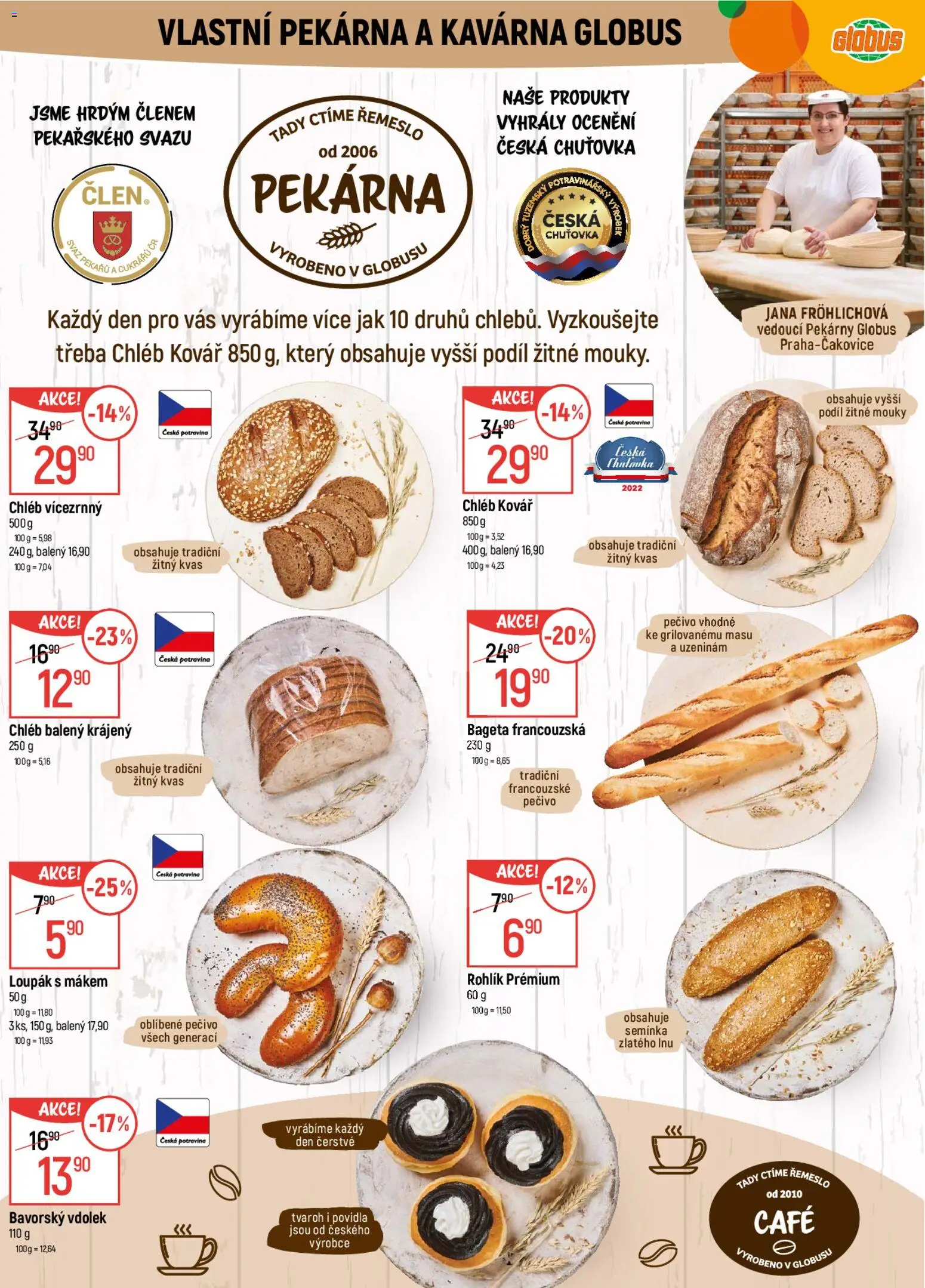 Globus leták od 05.11.2025 | Strana: 6 | Produkty: Globus, Povidla, Tvaroh, Pečivo