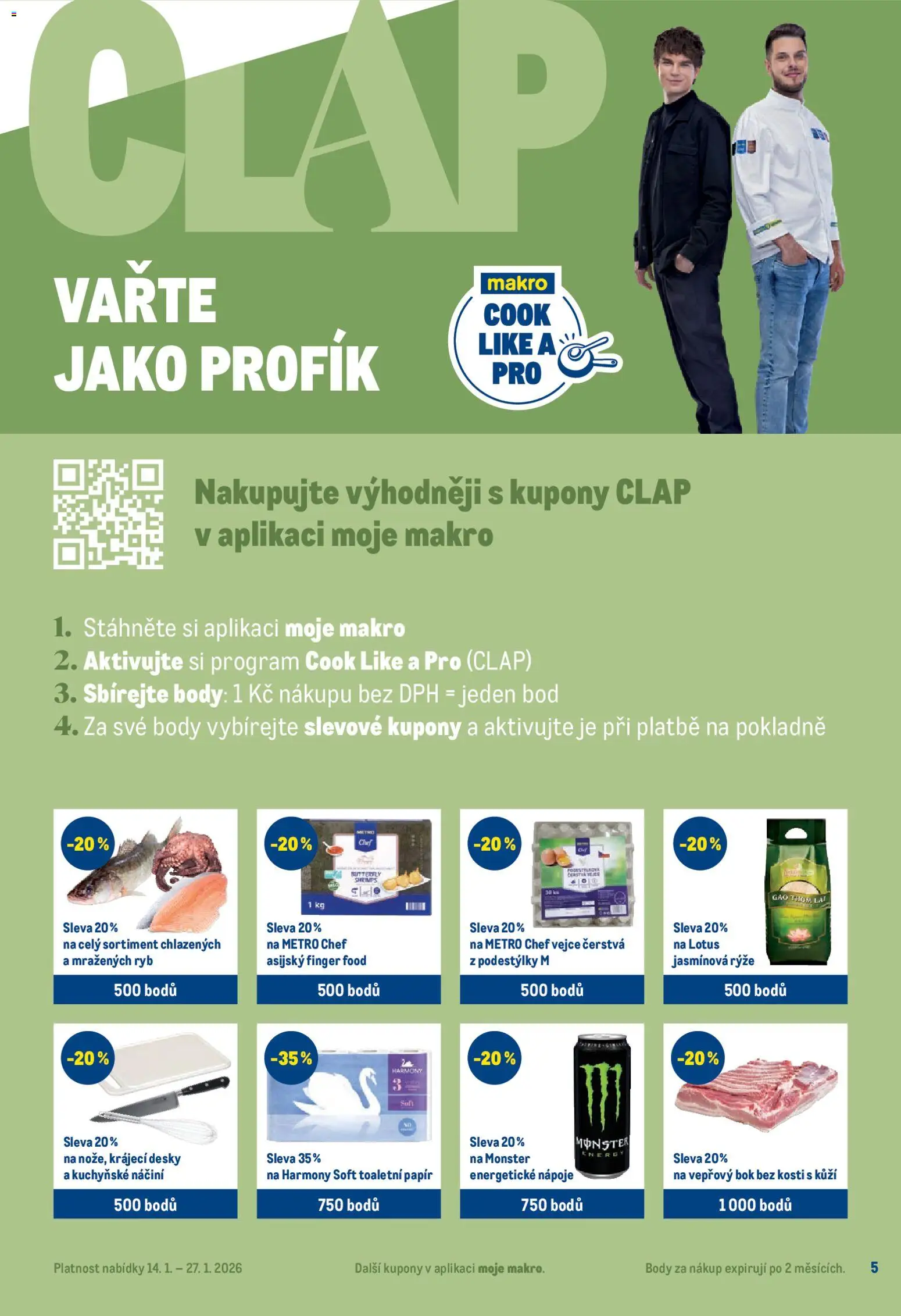 Makro leták - Pro milovníky jídla od 14.01.2026 | Strana: 5 | Produkty: Rýže, Vepřový bok, Toaletní papír, Jasmínová rýže