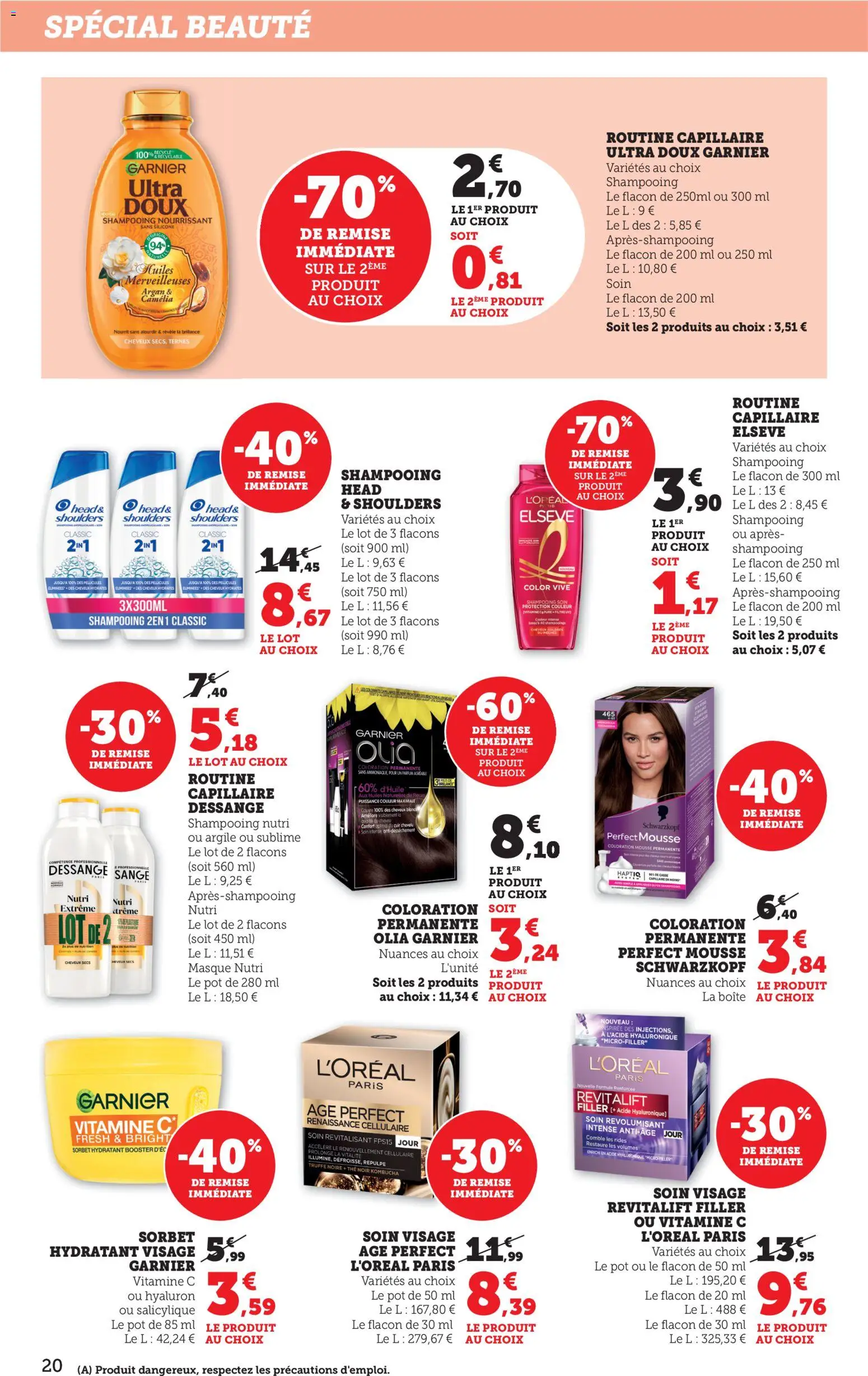 {H1} | Page: 20 | Produits: Camelia, Coloration, Shampooing, Thé