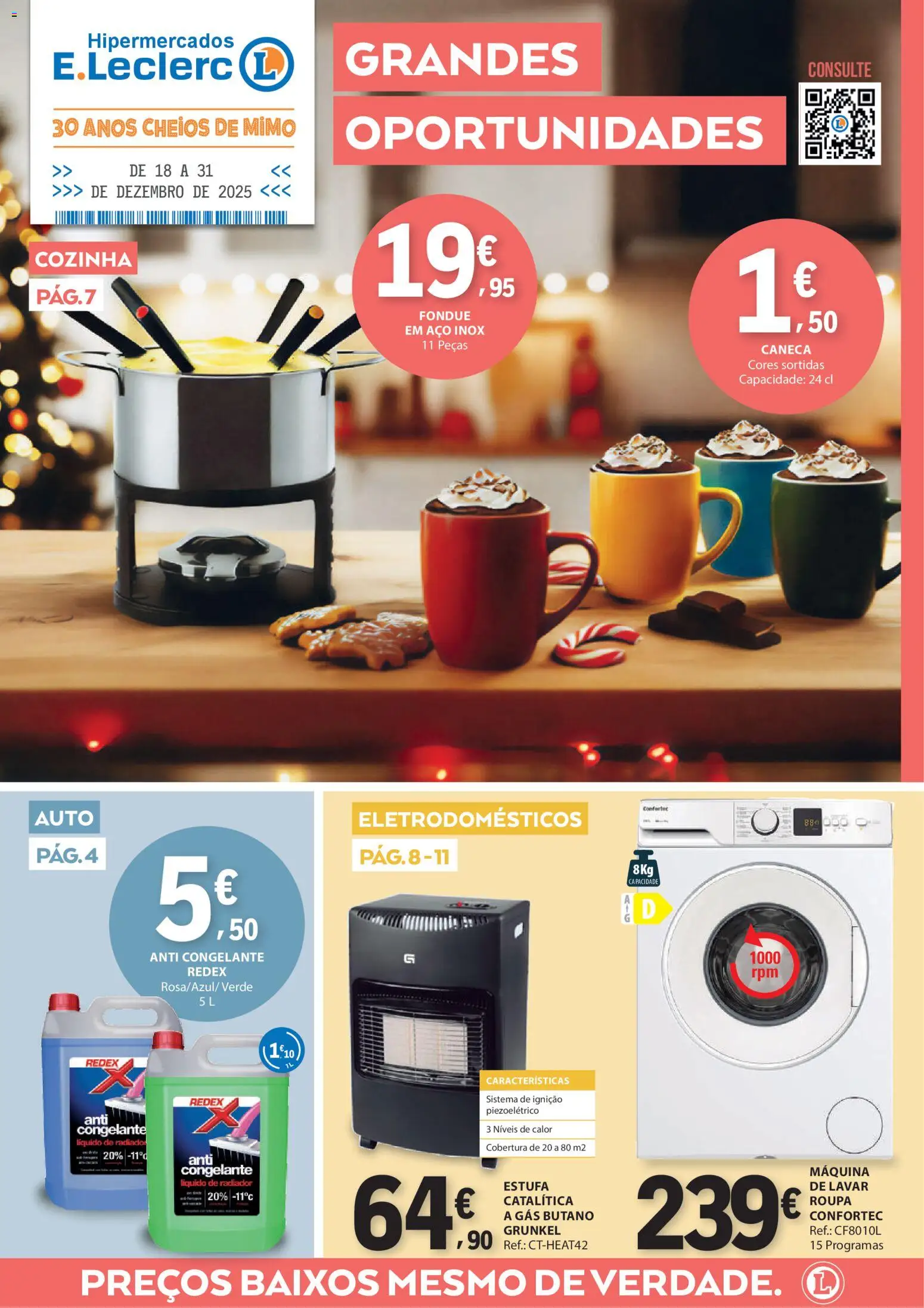 E.Leclerc Não Alimentar │ válido de 18.12.2025 | Página: 1 | Produtos: Caneca, Radiador