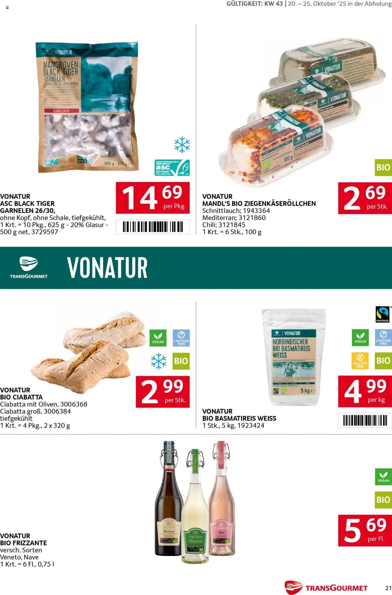 Transgourmet Flugblatt gültig ab 20.10.2025 | Seite: 21