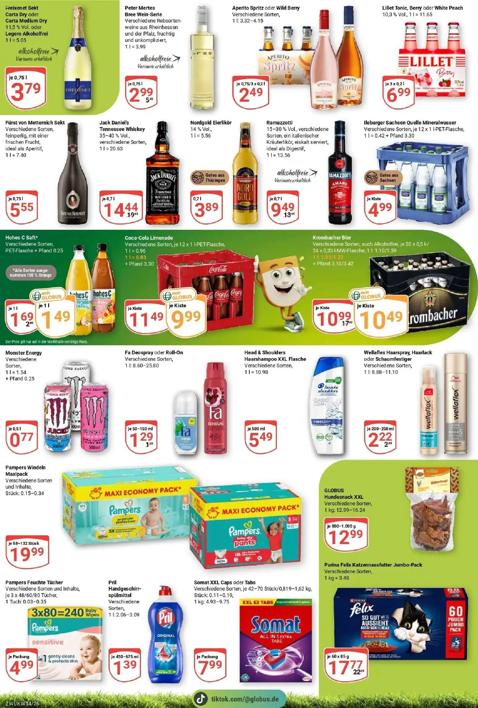 Globus prospekt Zwickau	 – gültig ab 29.03.2026 | Seite: 10 | Produkte: Bree, Limonade, Deospray, Krombacher