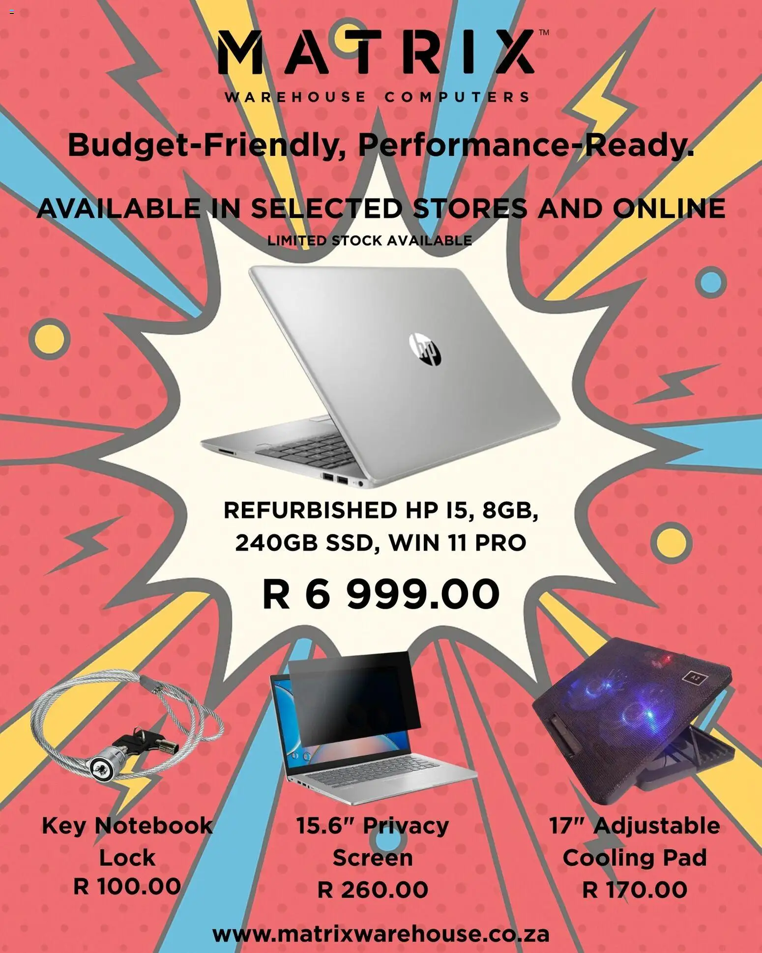 New Matrix Warehouse catalogue – valid from 17.11.2025 | Page: 1 | Products: Notebook, Lock, Stock