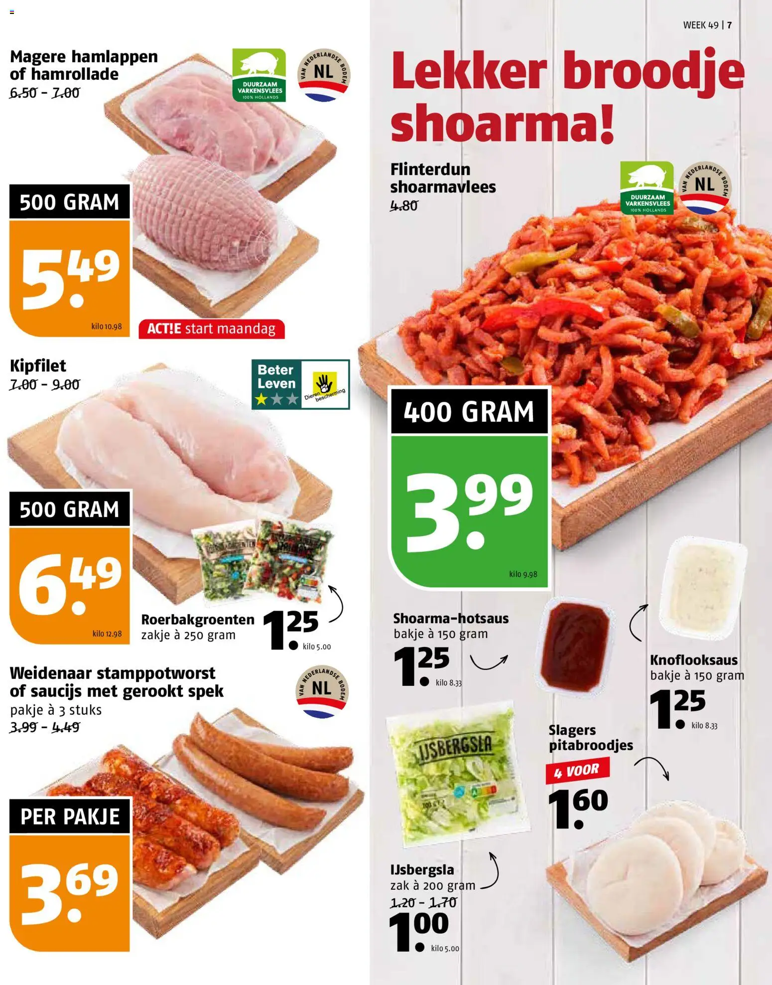 {H1} | Pagina: 7 | Producten: Fogyasztásmérő, Varkensvlees, Zak, Broodje