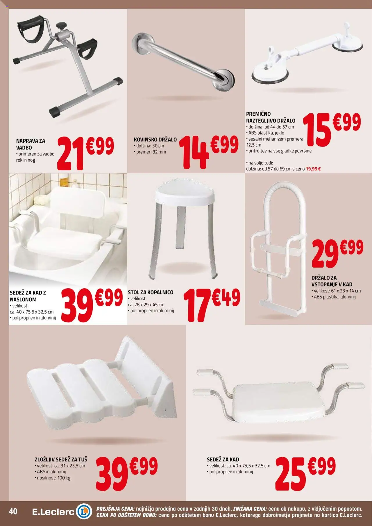 Novi E.leclerc katalog ponudbe – veljaven od 17.09.2025 | Stran: 40 | Izdelki: Stol