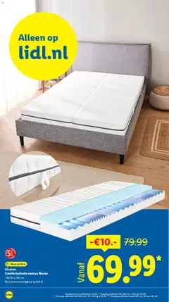 Livarno Comfortschuim matras Waves, *80/90 x 200 cm, Meer maten verkrijgbaar op lidl.nl - Voorbeeld van een folder van Lidl, geldig van 02.02.2026 | Pagina: 31 | Producten: Matras