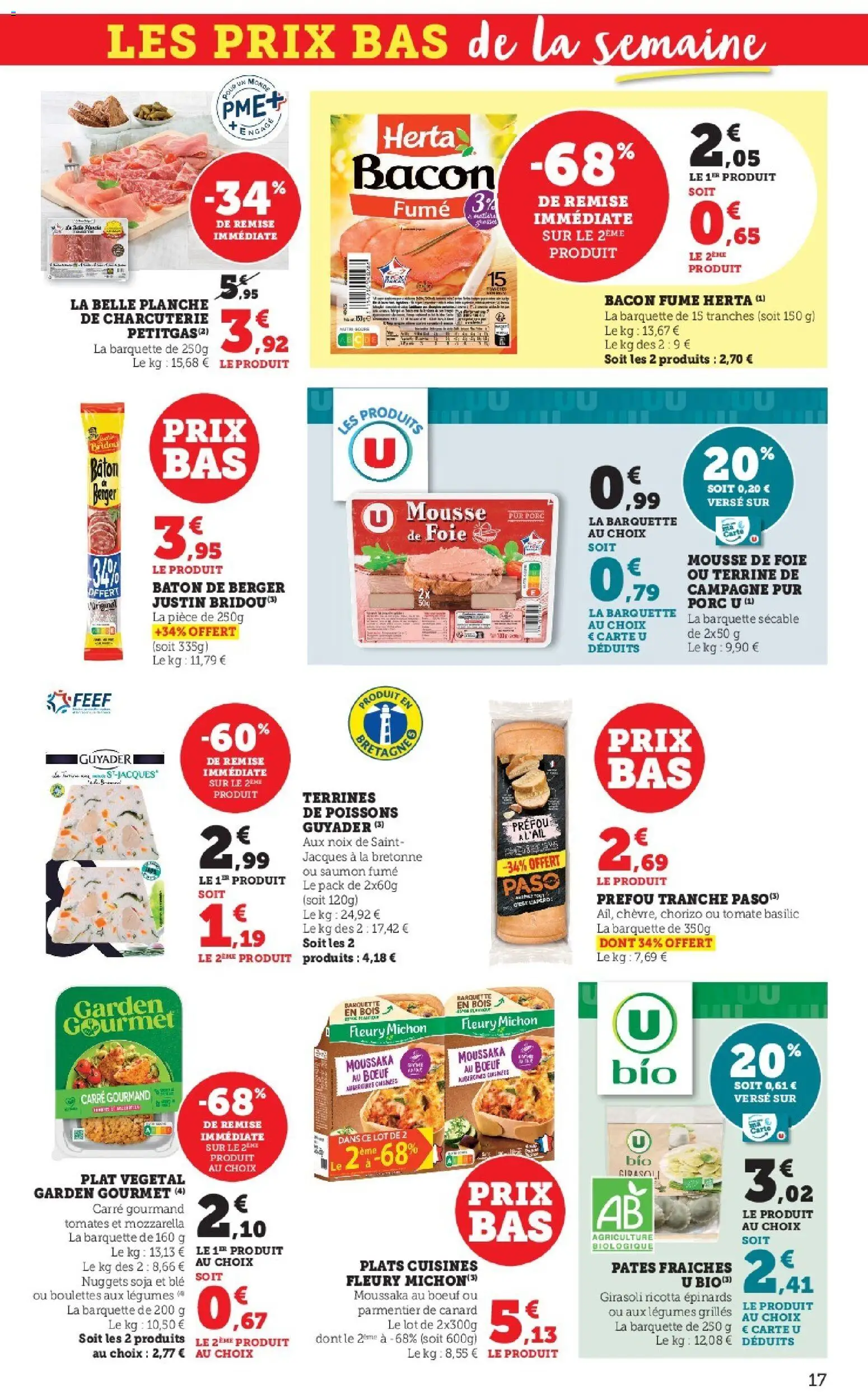 {H1} | Page: 17 | Produits: Chorizo, Saumon fumé, Mozzarella, Tomates