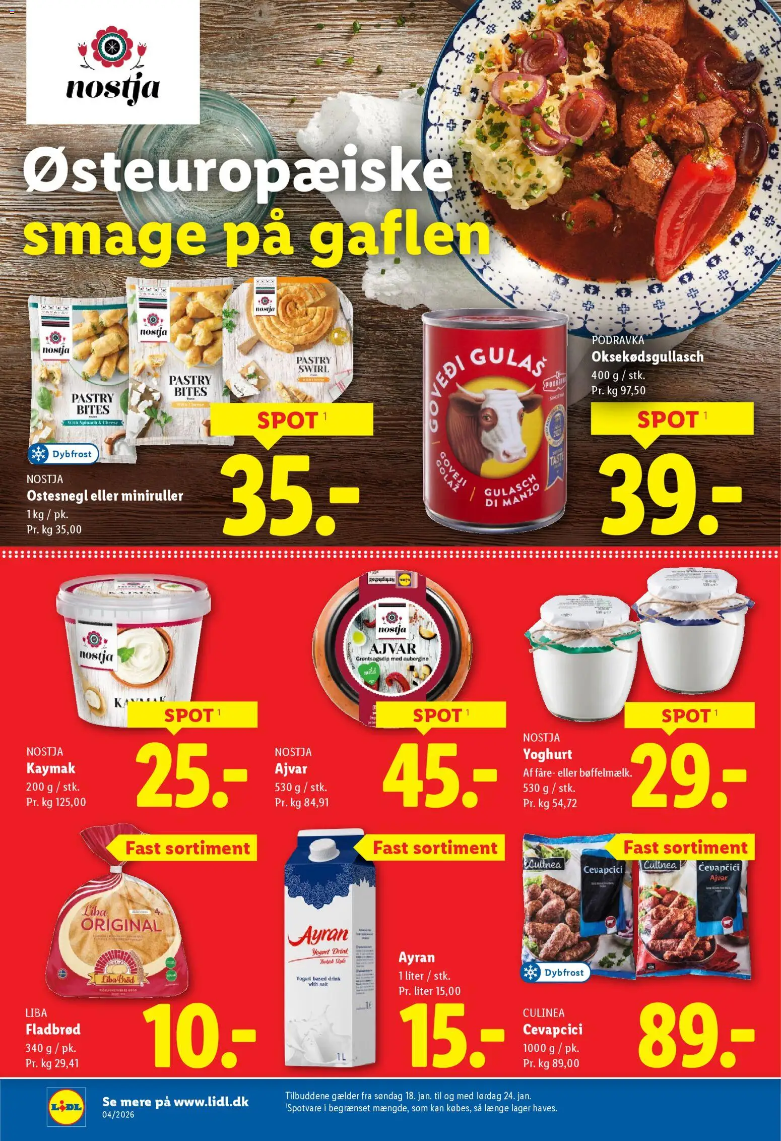 Lidl tilbudsavis – gyldig fra 22.01.2026 | Side: 22 | Produkter: Yoghurt, Brød, Aubergine, Søm