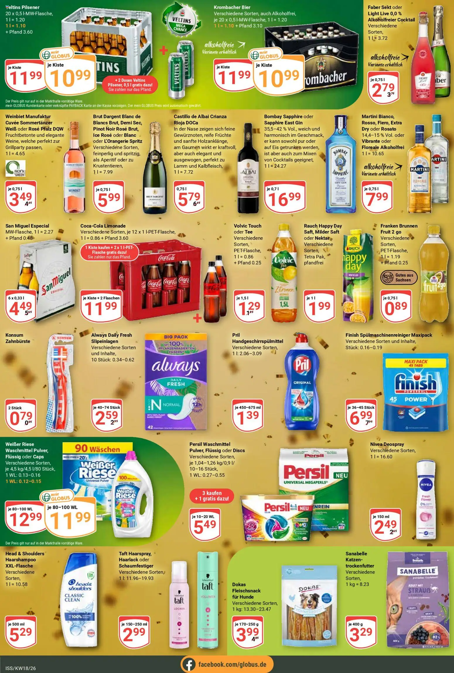 Globus Prospekt 	 – gültig ab 27.04.2026 | Seite: 9 | Produkte: Spülmaschinenreiniger, Saft, Tee, Volvic