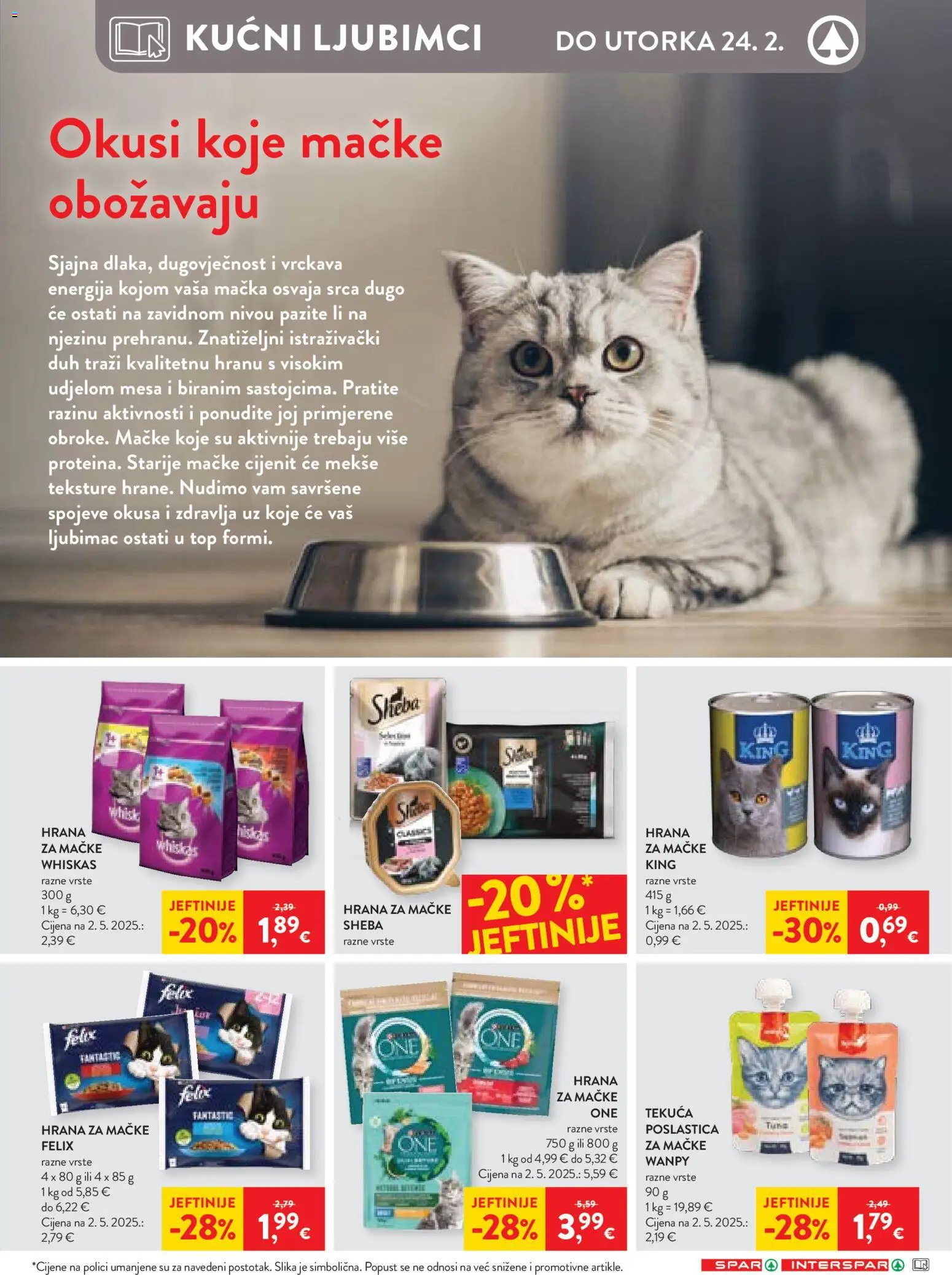 Spar katalog | vrijedi od 18.02.2026 | Stranica: 26 | Proizvodi: Whiskas, Hrana za mačke