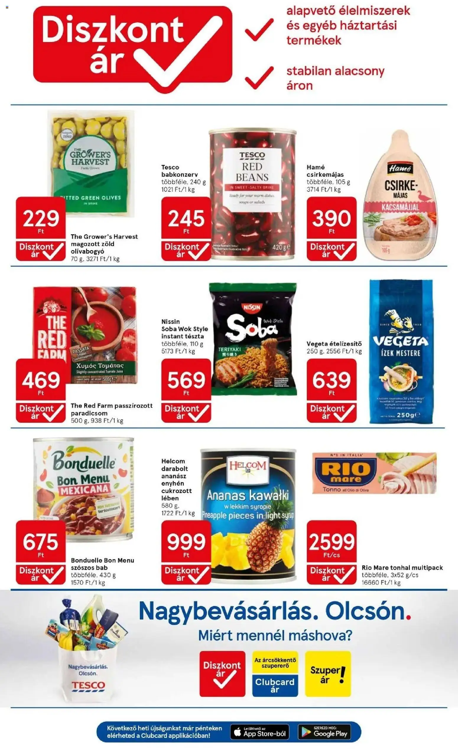 Tesco akciós ujság - amely érvényes a következő dátumtól: 23.04.2026 | Oldal: 7 | Termékek: Ananász, Ételízesítő, Babkonzerv, Olívabogyó