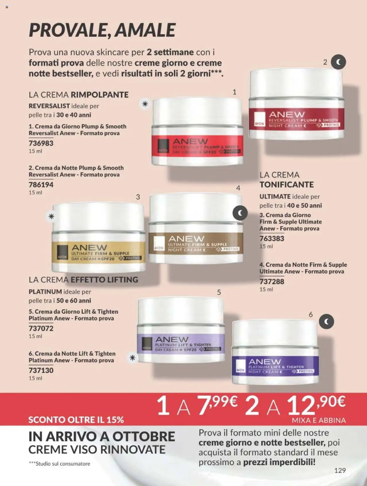 Volantino Avon del 01.09.2025 | Pagina: 129 | Prodotti: Crema