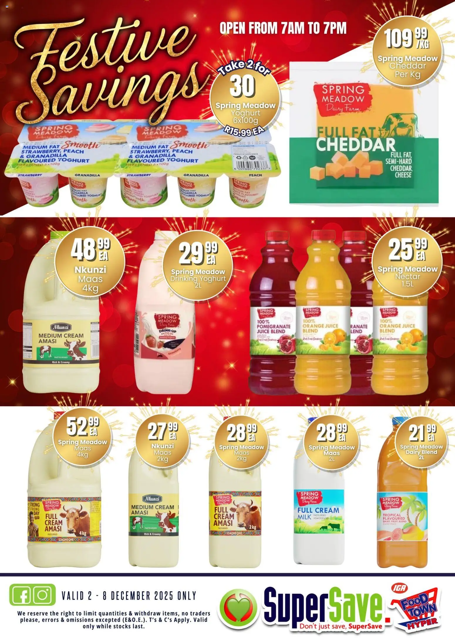 New Super Save catalogue – valid from 02.12.2025 | Page: 46 | Products: Yoghurt, Juice, Cream, Fruit