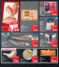 MOWI Losos filet, ca. 1kg, 1 kg - Pregled kataloga iz trgovine Kaufland, vrijedi od 26.11.2025 | Stranica: 11