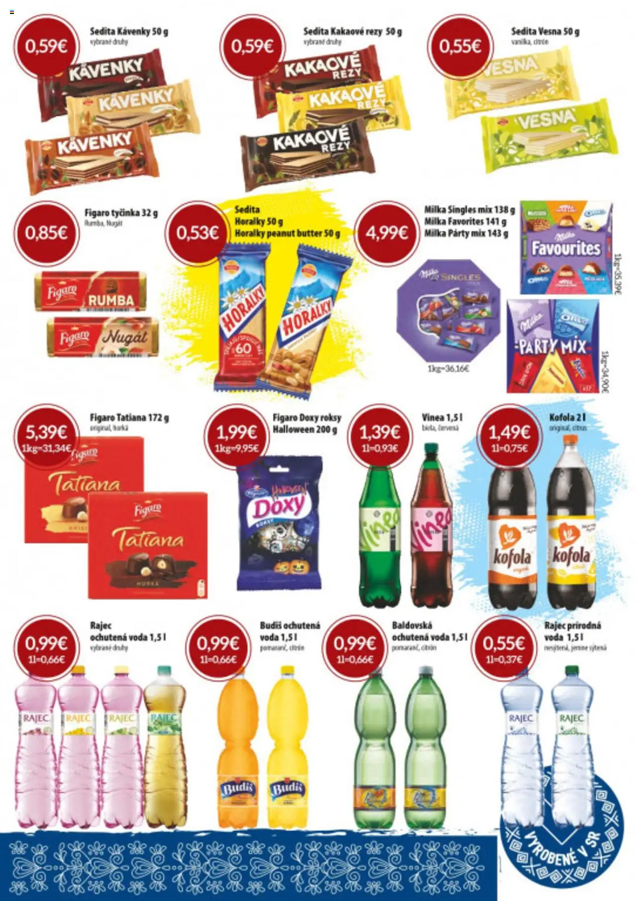 Nové CBA Verex akcie – leták je platný od 02.10.2025 | Strana: 5 | Produkty: Budiš, Milka, Voda, Vinea