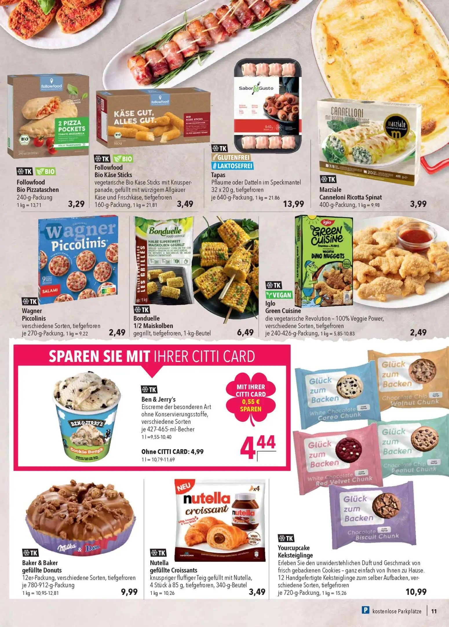 CITTI Markt Prospekt 	 – gültig ab 27.12.2025 | Seite: 11 | Produkte: Käse, Mozzarella, Milka, Croissant