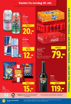 Lidl - Tilbudsavis gyldig fra 26.10.2025 | Side: 33 | Produkter: Amendoins, Øl, Chips, Cola