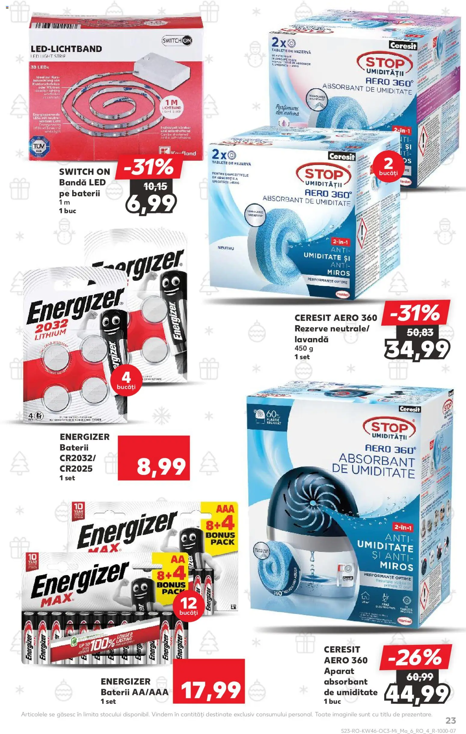 Noul catalog Kaufland – valabil de la 12.11.2025 | Pagină: 23 | Produse: Tabletă, Babak, Baterii