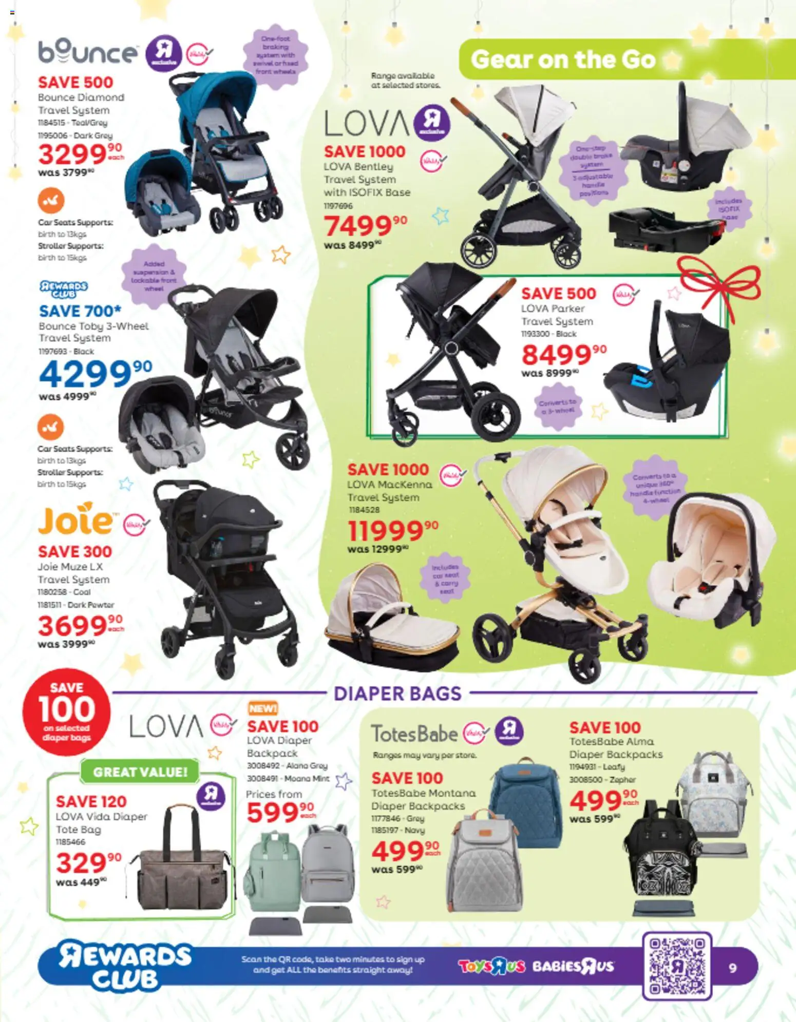 New Babies R Us catalogue – valid from 06.11.2025 | Page: 9 | Products: Backpack, Bag