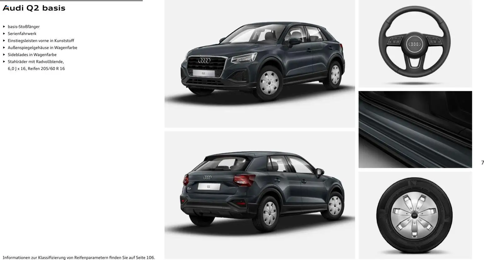 Audi Q2 / SQ2 – gültig ab 05.06.2025 | Seite: 7