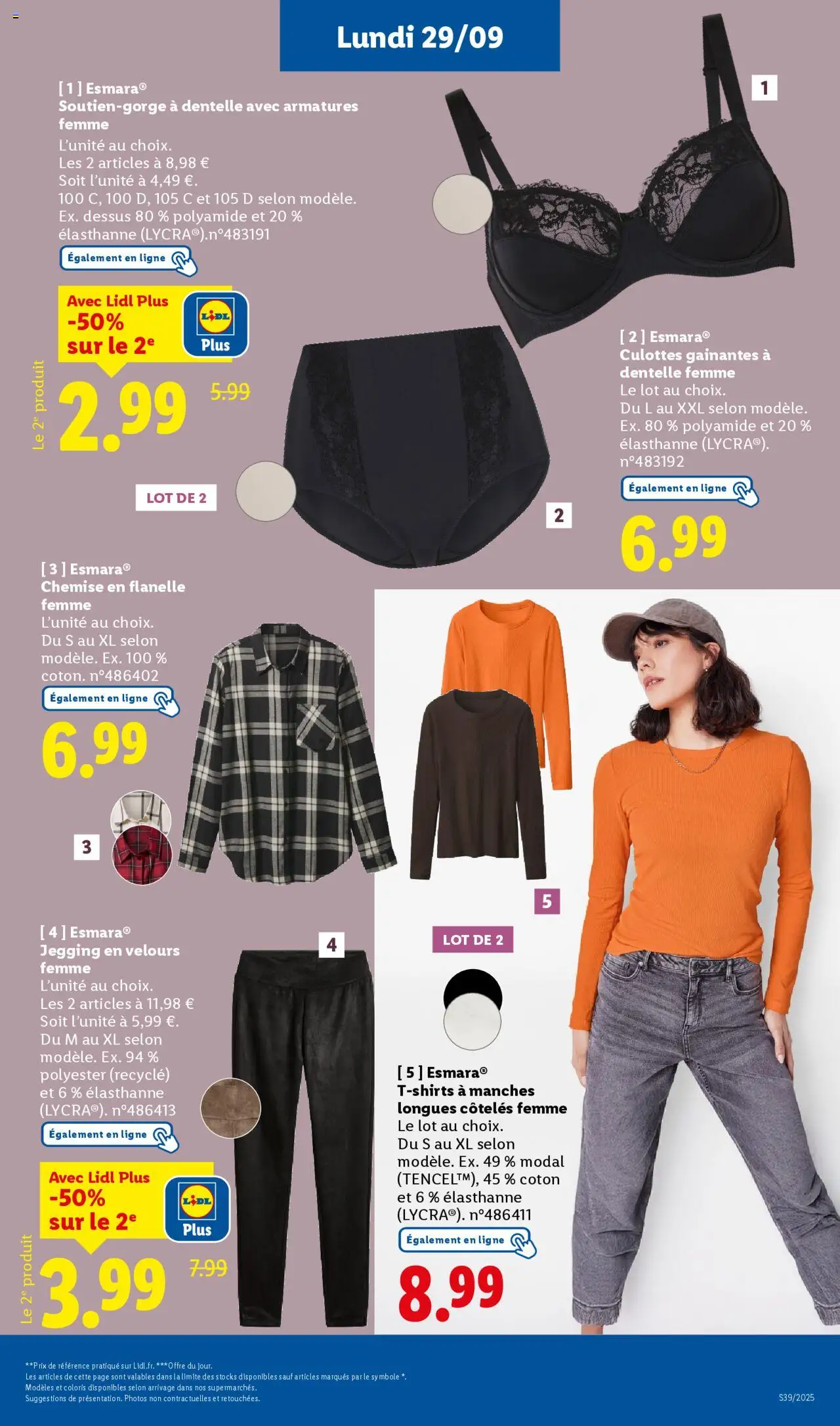 {H1} | Page: 13 | Produits: Coton, T-shirt, Soutien-gorge, Leggings