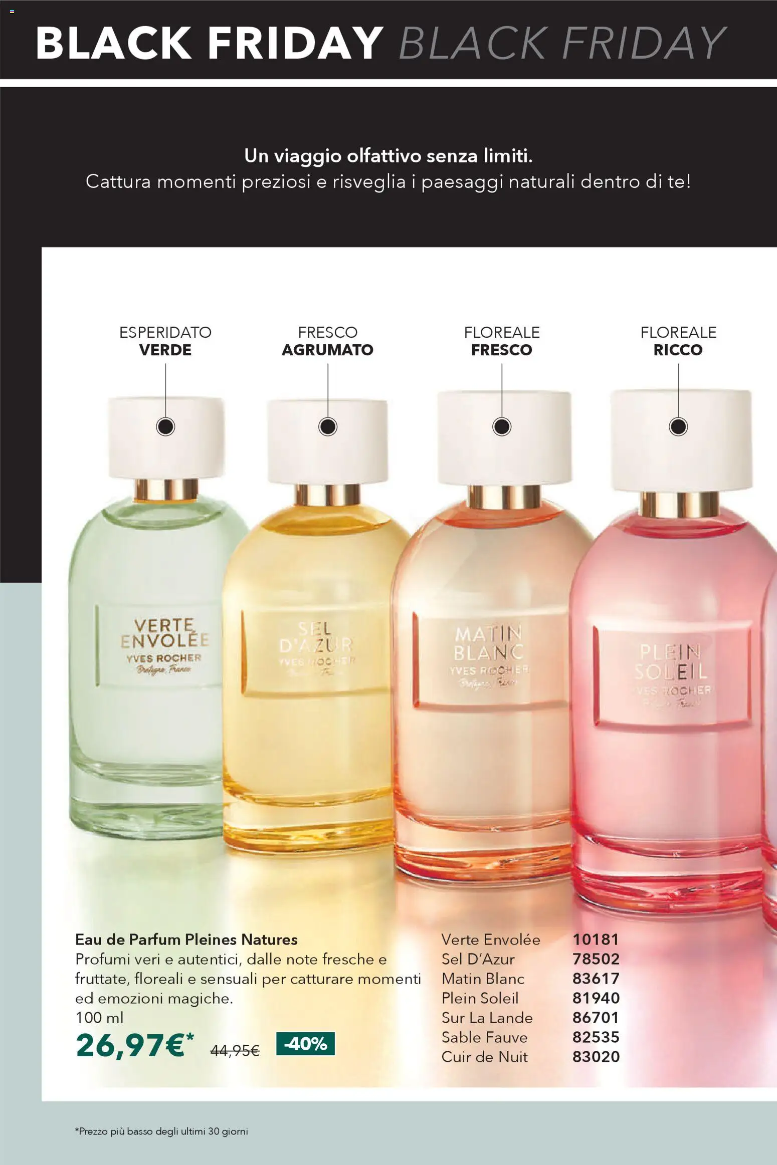 Volantino Yves Rocher del 11.11.2025 | Pagina: 32 | Prodotti: Tè