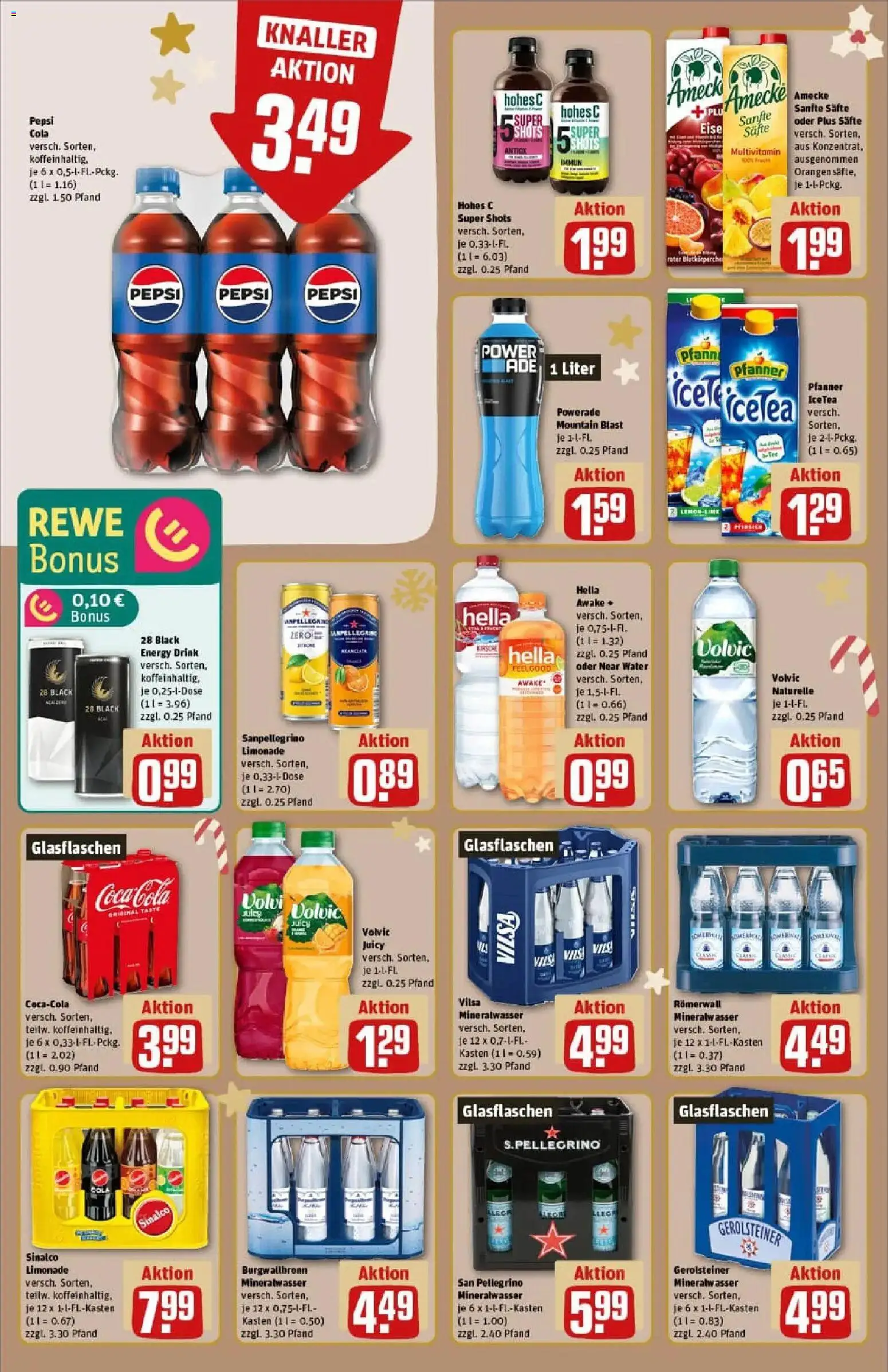 Rewe prospekt Saarburg	 – gültig ab 07.12.2025 | Seite: 20 | Produkte: Cola, Hella, Hohes c, Volvic
