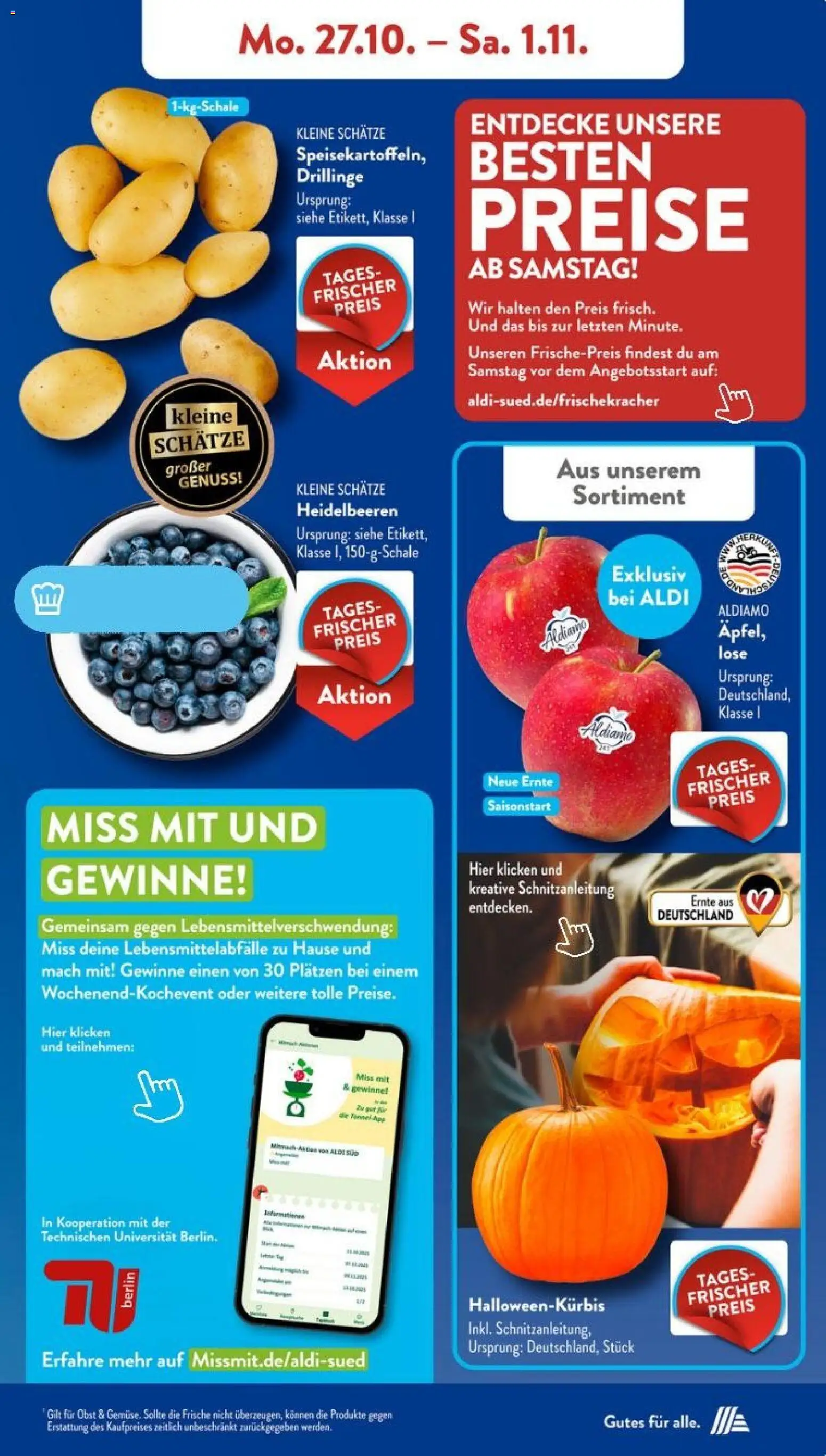 Aldi Süd Prospekt 	 – gültig ab 27.10.2025 | Seite: 5 | Produkte: Tasche, Ladekabel, Bekleidung, Powerbank