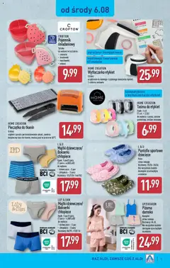 Aldi Gazetka - Artykuły przemysłowe i tekstylia od 06.08.2025 | Strona: 5 | Produkty: Majtki, Piżama, Bokserki, Truskawki