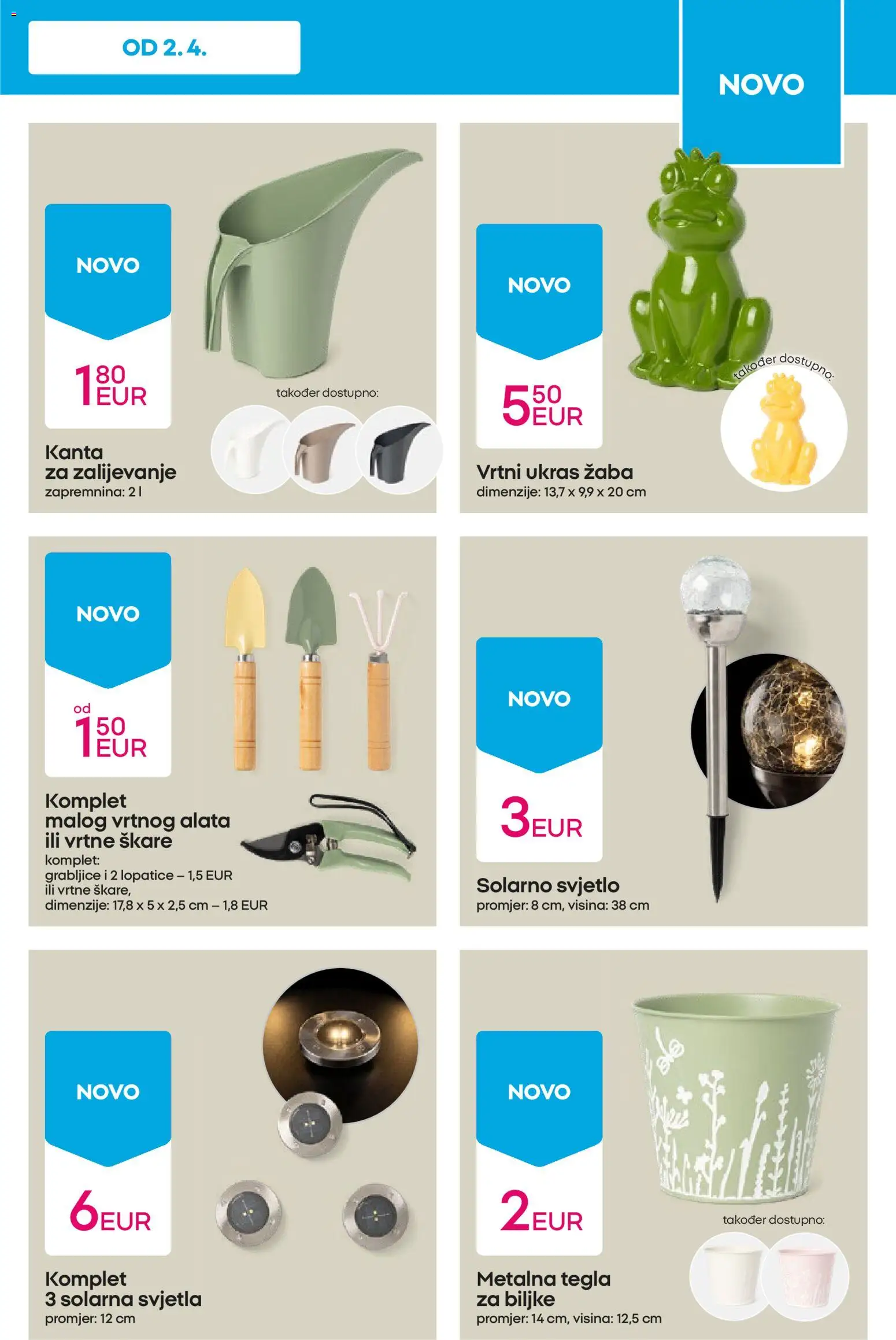Pepco katalog | vrijedi od 09.04.2026 | Stranica: 9 | Proizvodi: Tegla za biljke, Kanta za zalijevanje, Škare