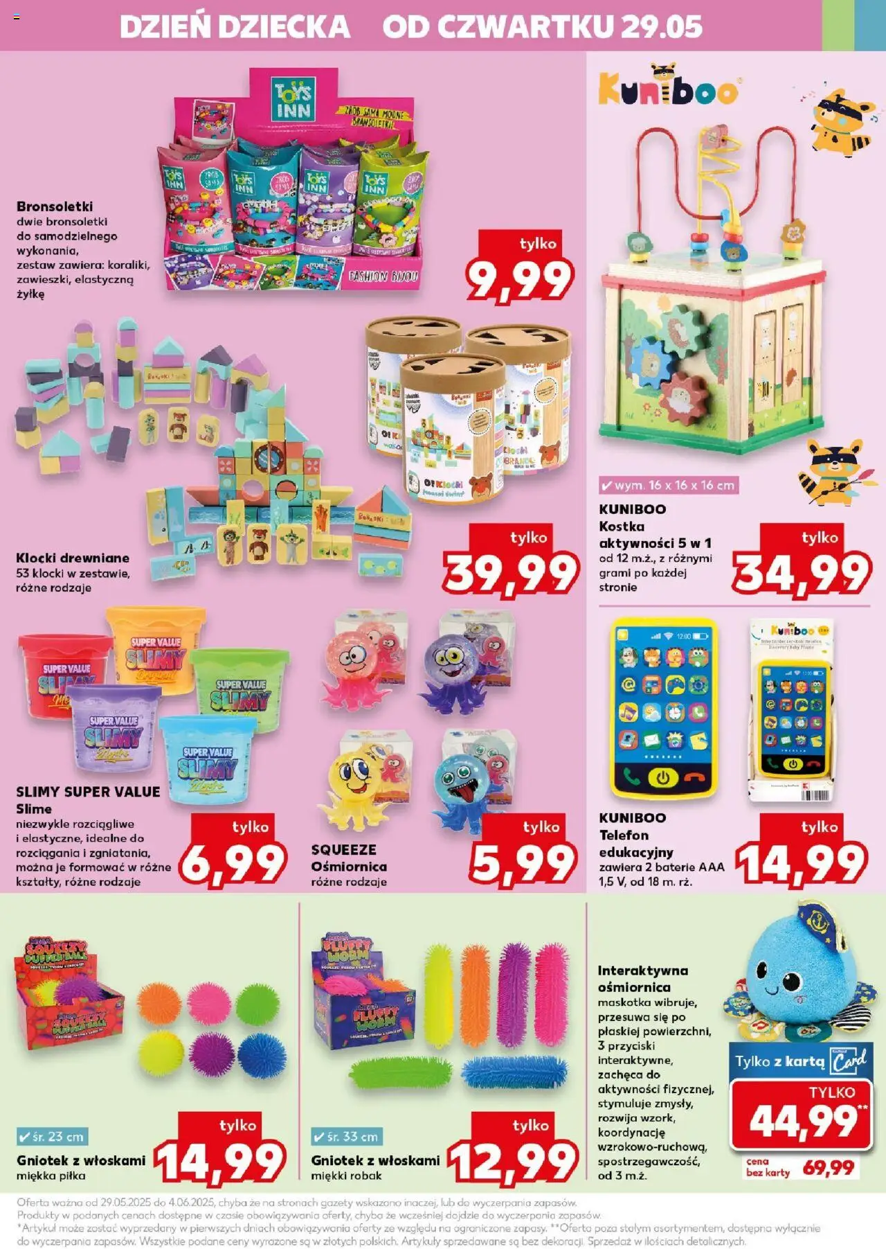 Kaufland gazetka - Mega okazje od 29.05.2025 | Strona: 35 | Produkty: Karta, Telefon, Baterie, Klocki drewniane