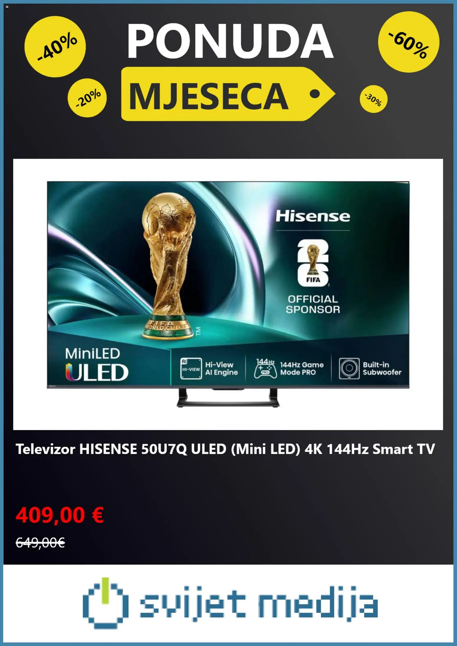 Svijet medija katalog | vrijedi od 05.01.2026 | Stranica: 6 | Proizvodi: Smart TV, Tv, Televizor