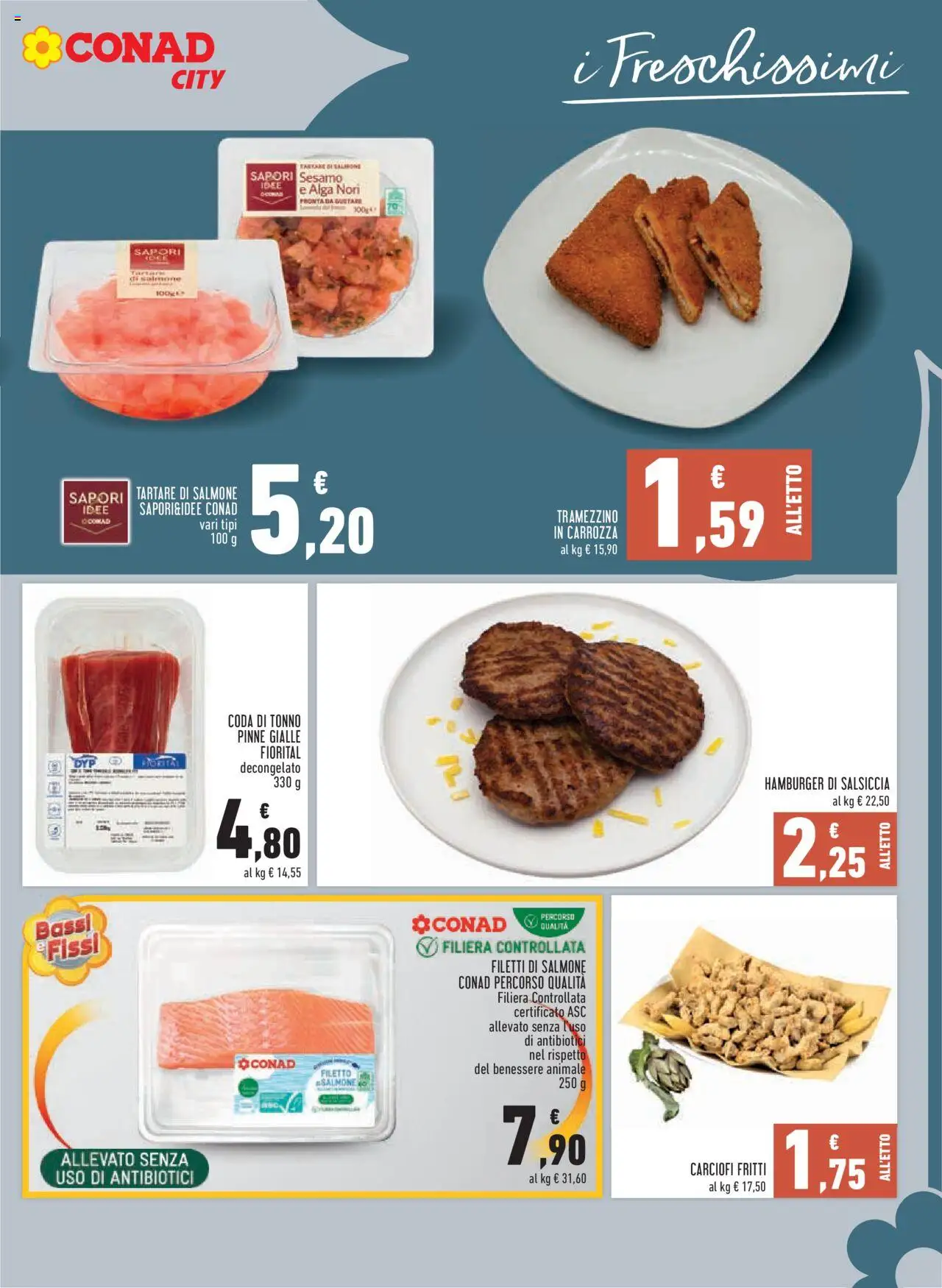 Volantino Conad del 11.09.2025 | Pagina: 7 | Prodotti: Salsiccia, Pinne, Tonno, Tramezzino