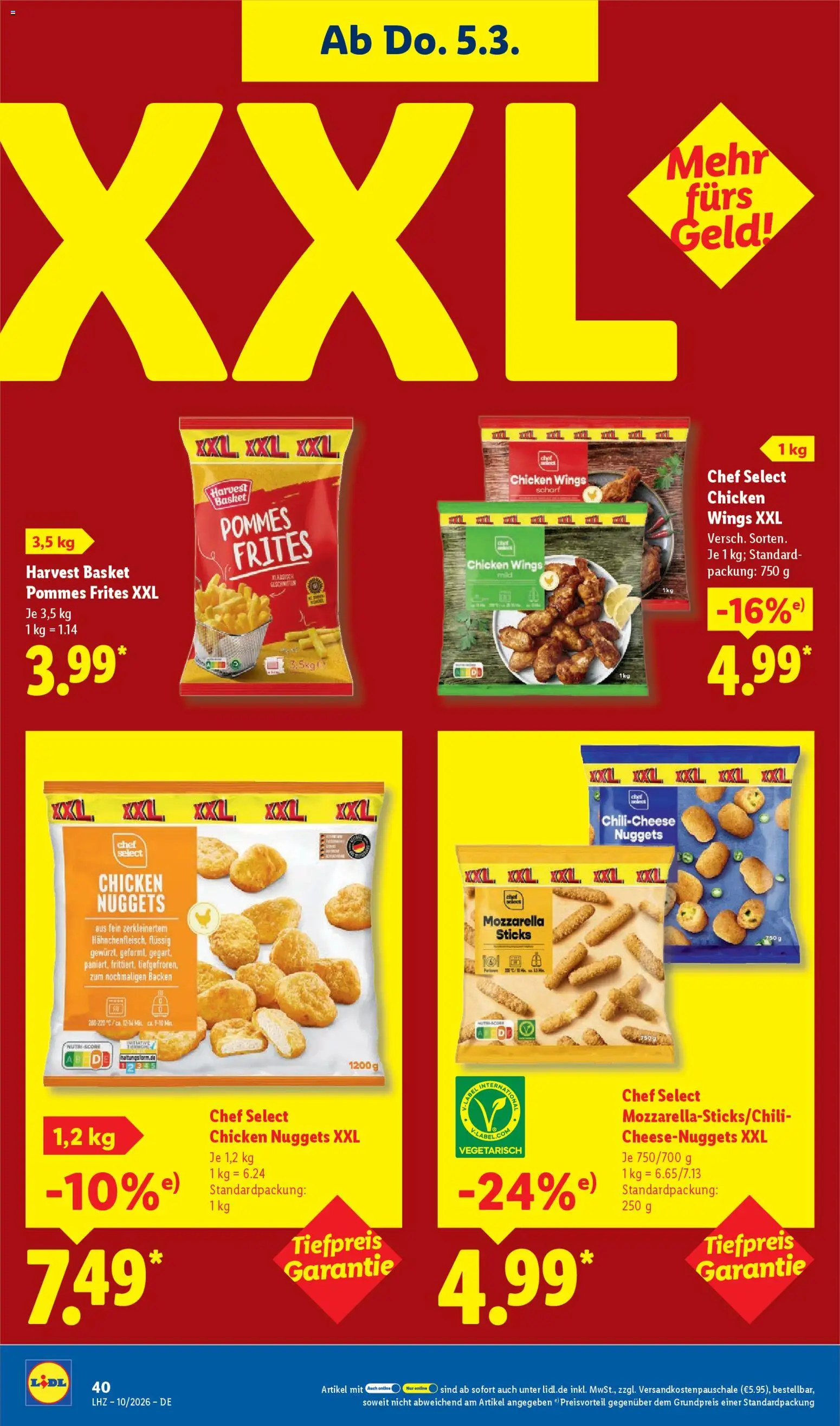 Lidl Prospekt Grimma – gültig ab 02.03.2026 | Seite: 64 | Produkte: Mozzarella, Pommes, Pommes frites