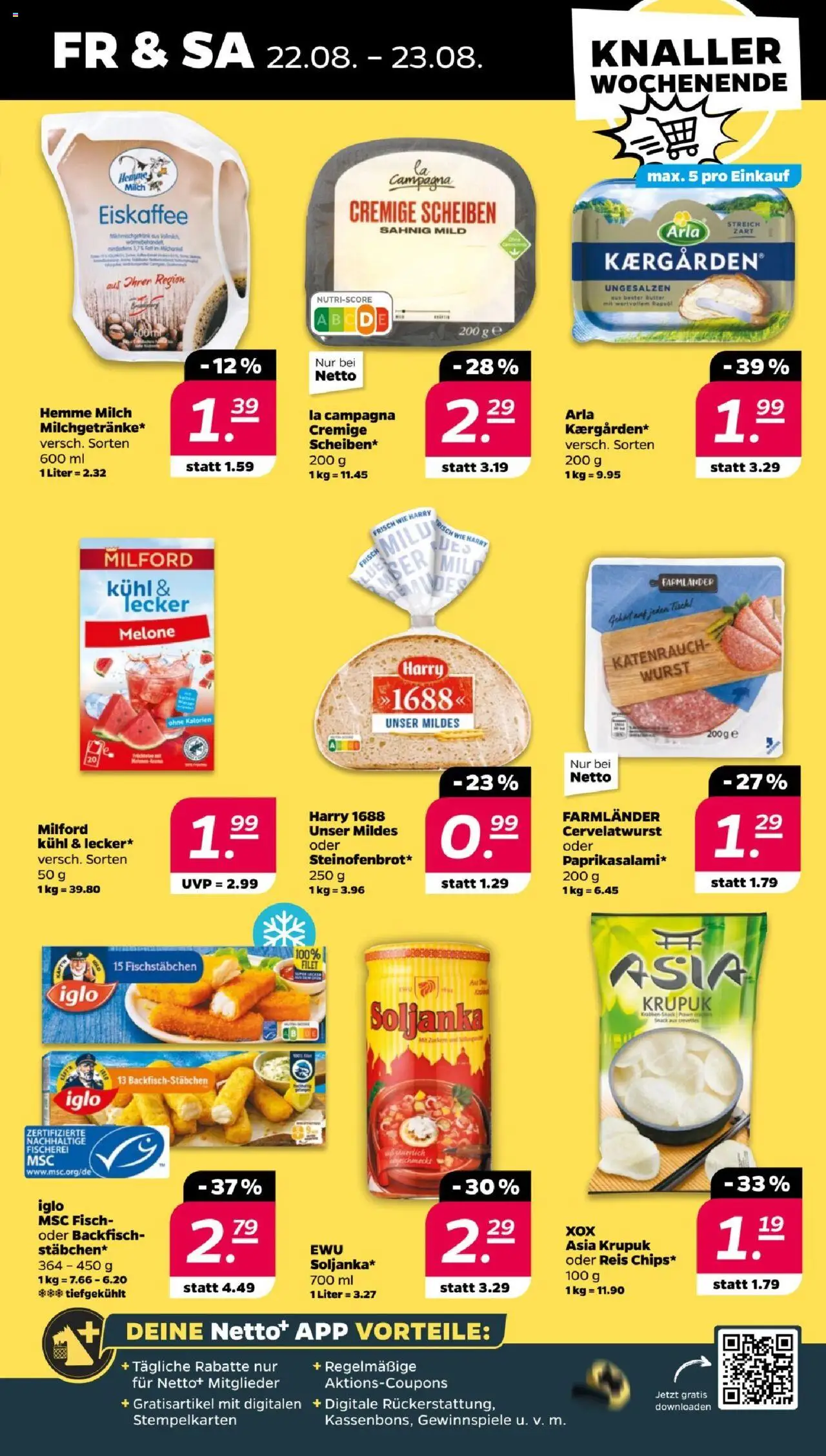 Netto Prospekt 	 - gültig ab dem 18.08.2025 | Seite: 29 | Produkte: Butter, Tisch, Fischstabchen, Reis