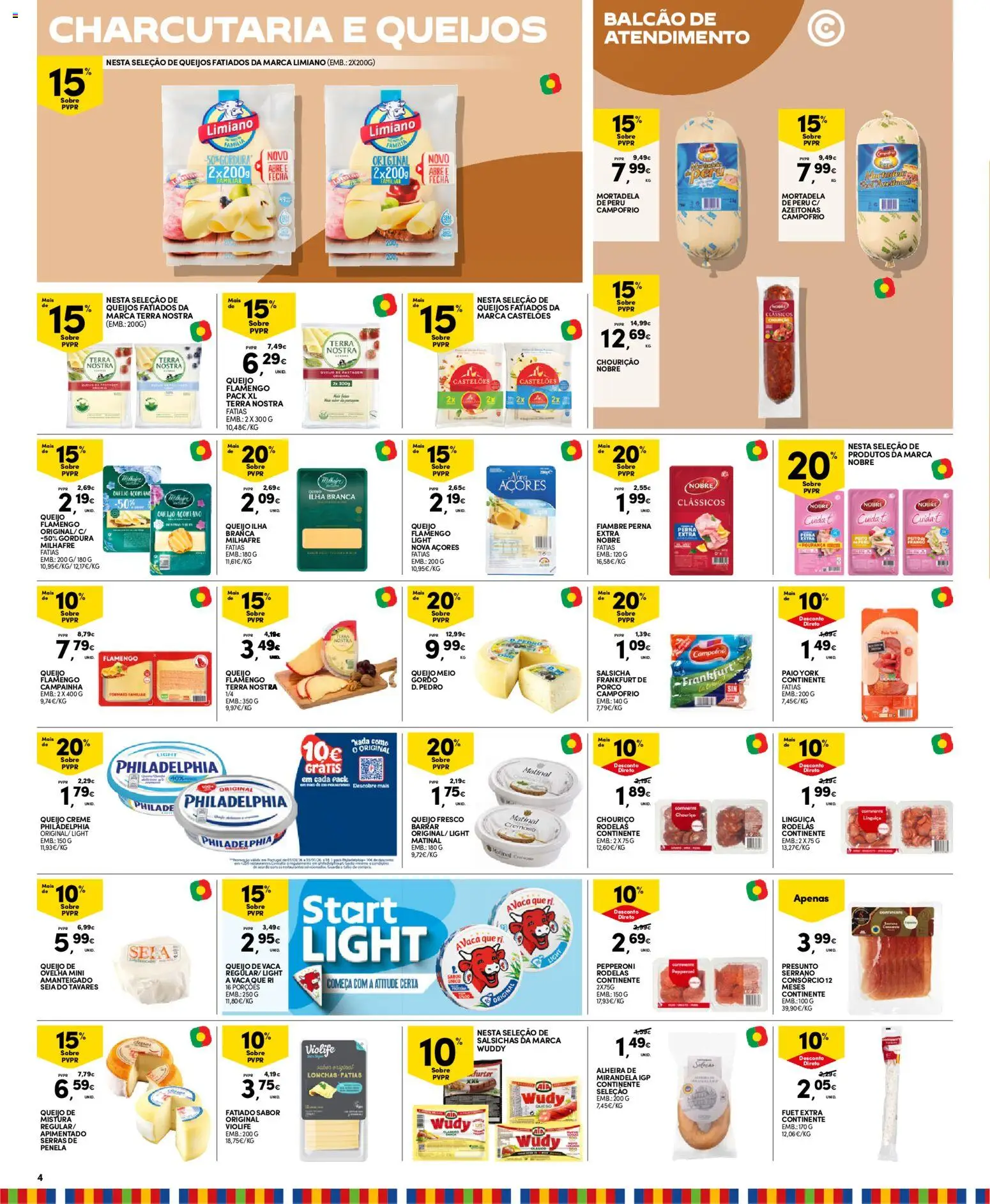 Continente - Madeira │ válido de 10.03.2026 | Página: 4 | Produtos: Queijo, Chouriço, Creme, Alheira
