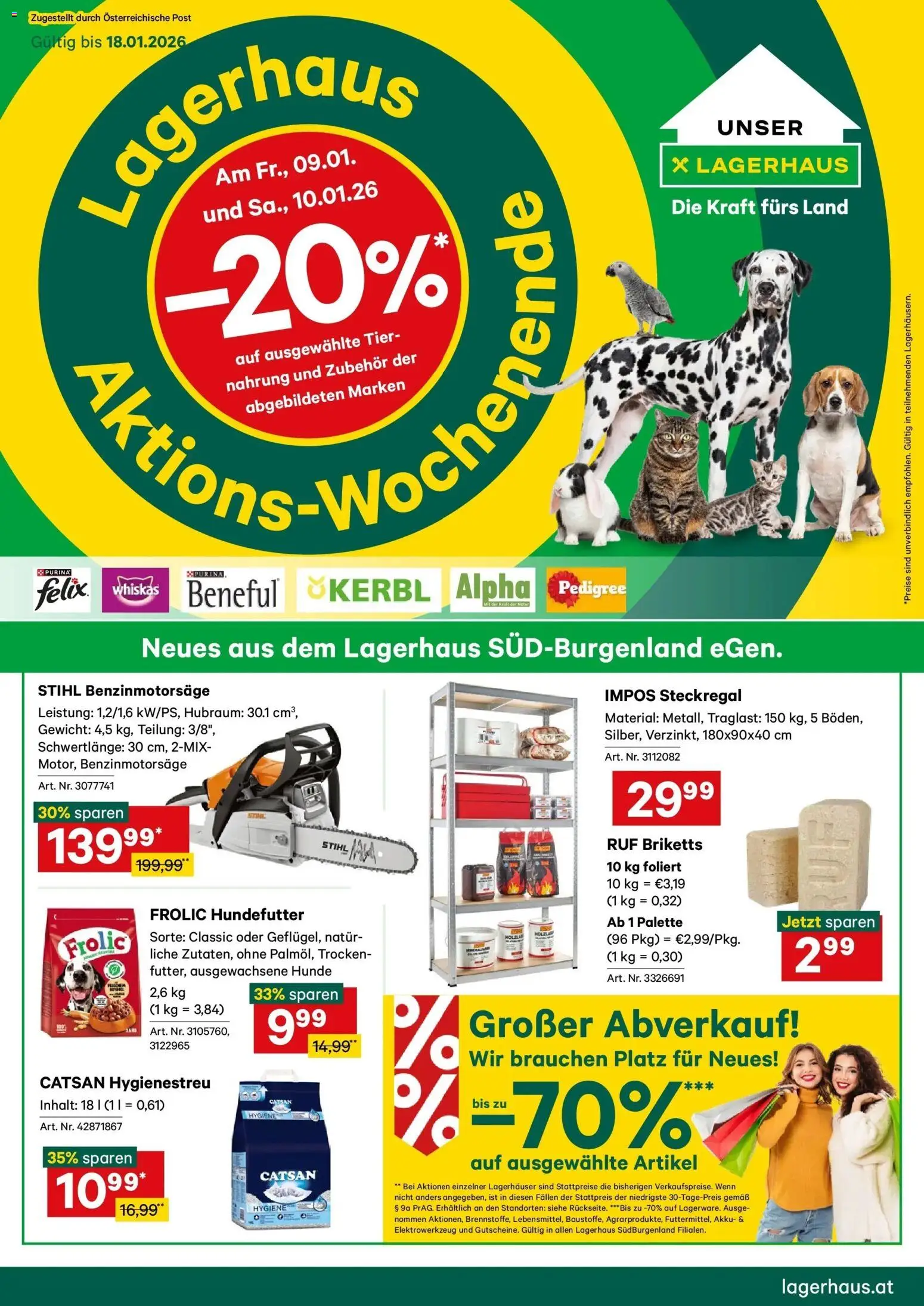 Lagerhaus Wochenangebote gültig ab 05.01.2026 | Seite: 1 | Produkte: Gewicht, Balles de ping-pong