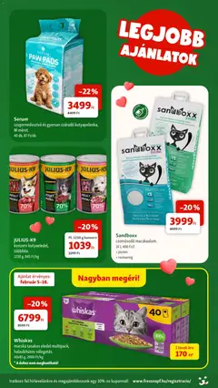 Fressnapf Akciós újság - amely érvényes a következő dátumtól: 05.02.2026 | Oldal: 2