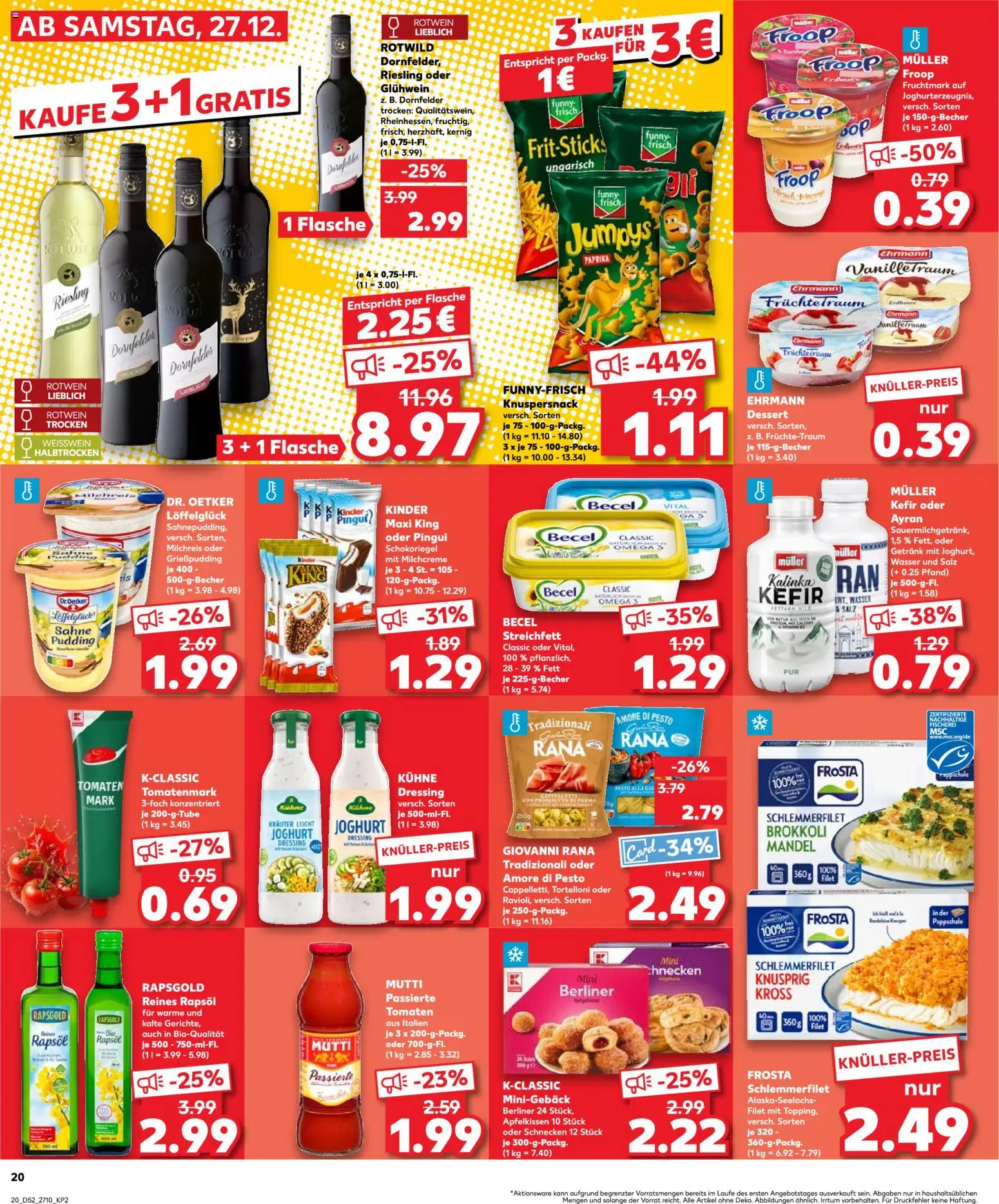 Kaufland prospekt Leipzig	 – gültig ab 28.12.2025 | Seite: 20 | Produkte: Berliner, Tomaten, Pudding, Salz