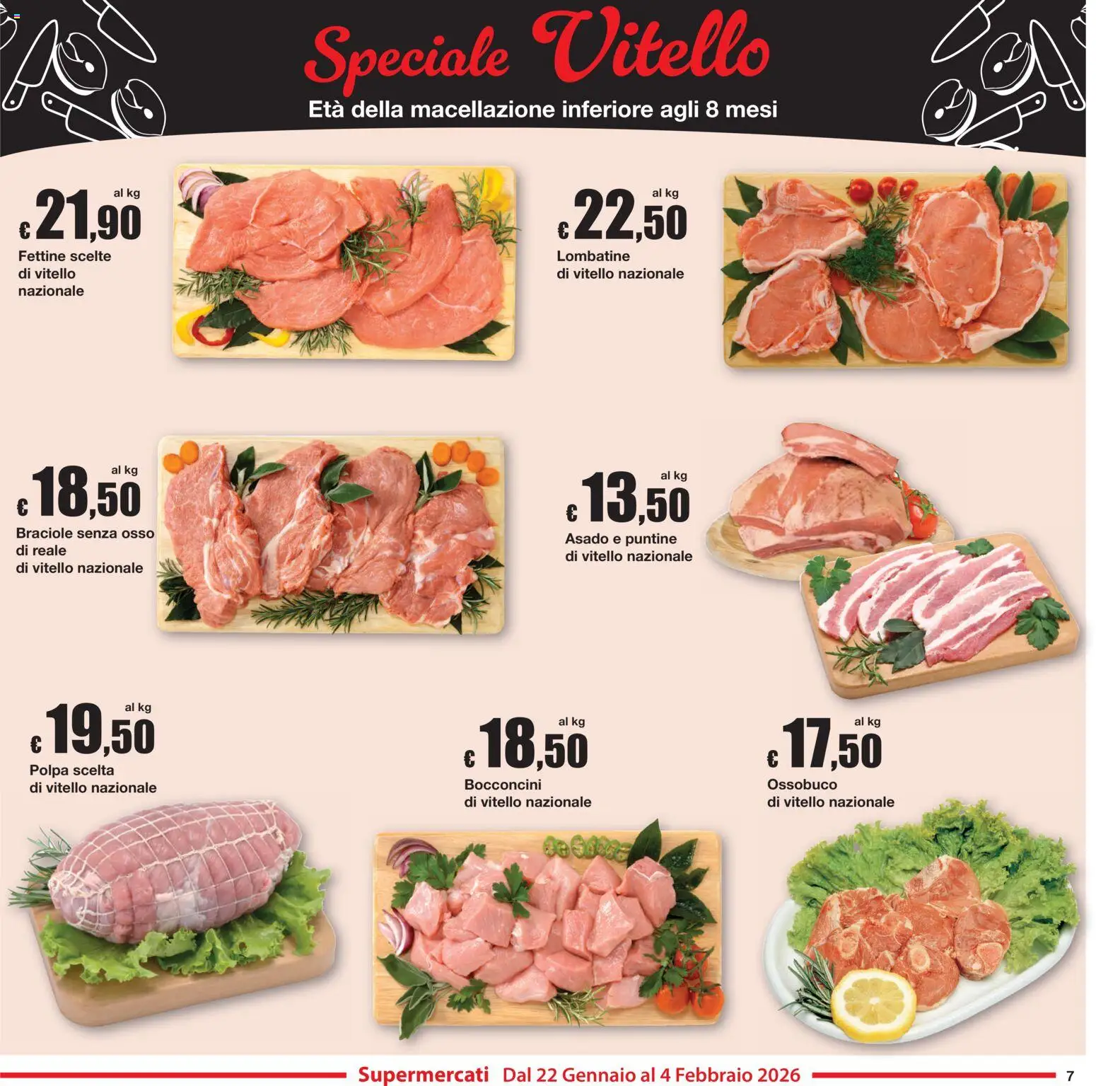 Volantino Sì con Te del 22.01.2026 | Pagina: 7 | Prodotti: Vitello, Ossobuco