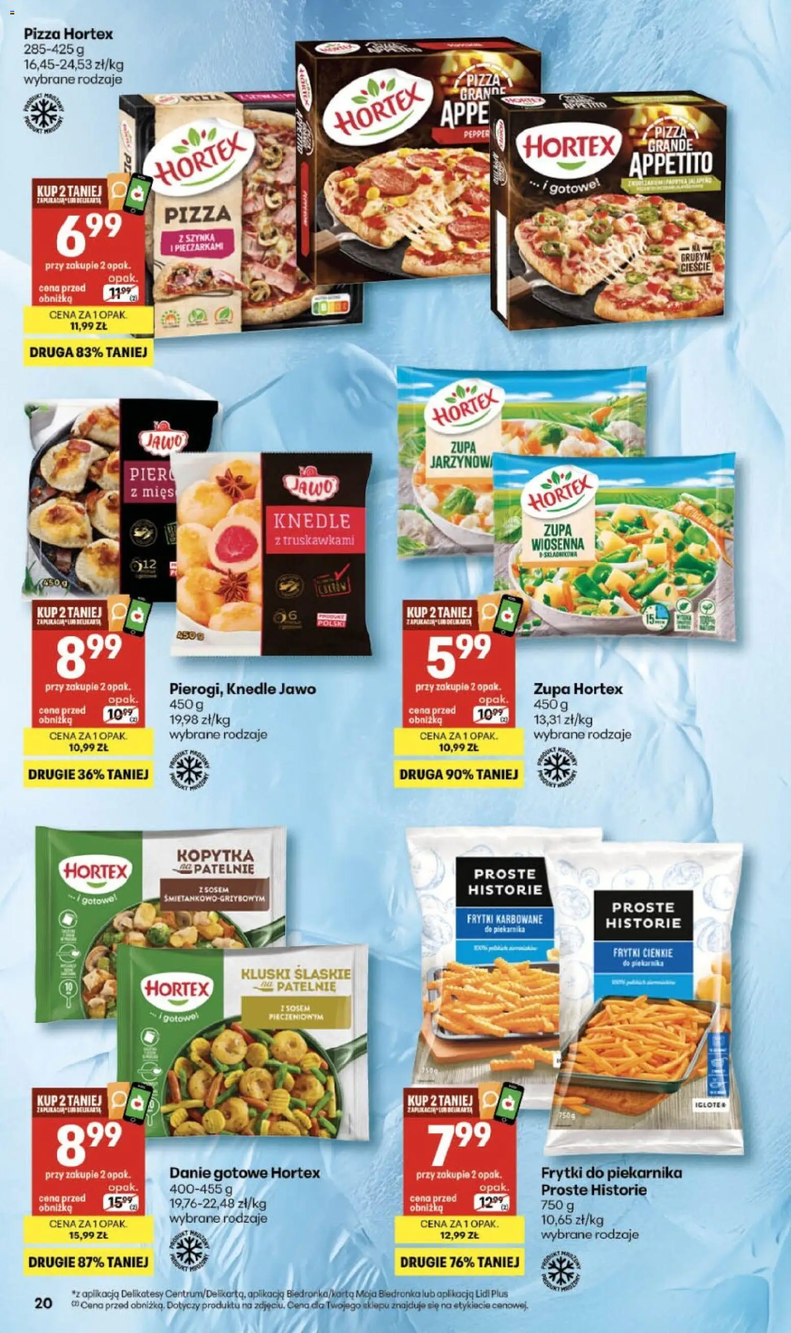 Delikatesy Centrum gazetka od 12.03.2026 | Strona: 20 | Produkty: Zupa, Kopytka, Frytki, Knedle