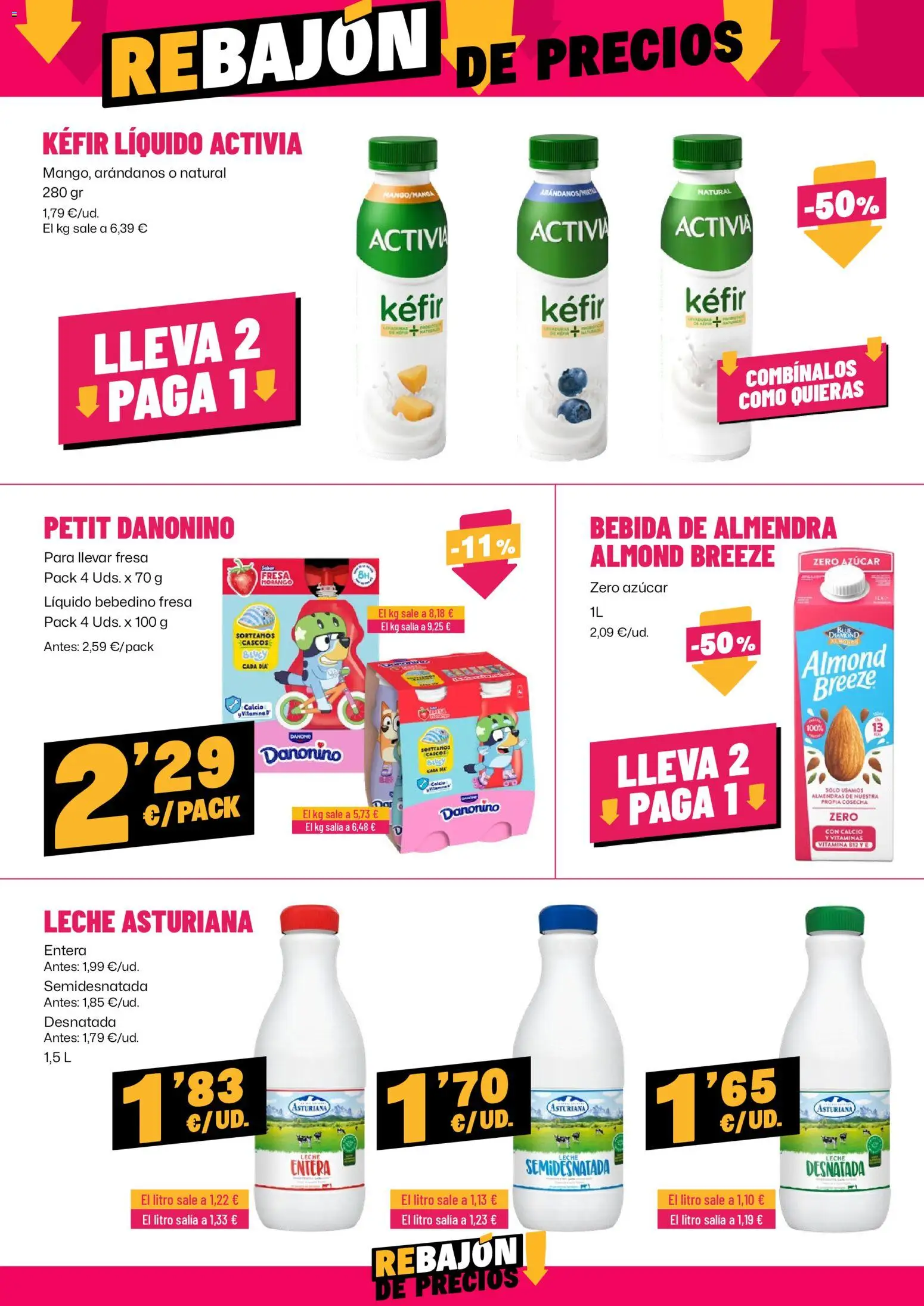 AhorraMas folleto │ válido desde el 09.04.2026 | Página: 14 | Productos: Leche desnatada, Leche entera, Leche