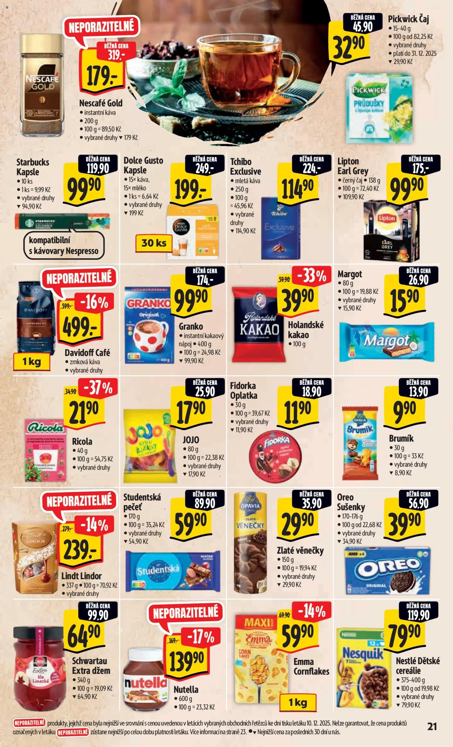 Albert leták - Hypermarket od 17.12.2025 | Strana: 30 | Produkty: Starbucks, Tchibo, Instantní káva, Nespresso