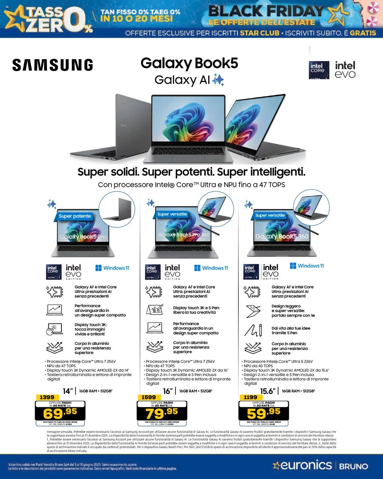 Volantino Euronics del 05.06.2025 | Pagina: 38 | Prodotti: Samsung Galaxy, Tè, Tastiera, Samsung