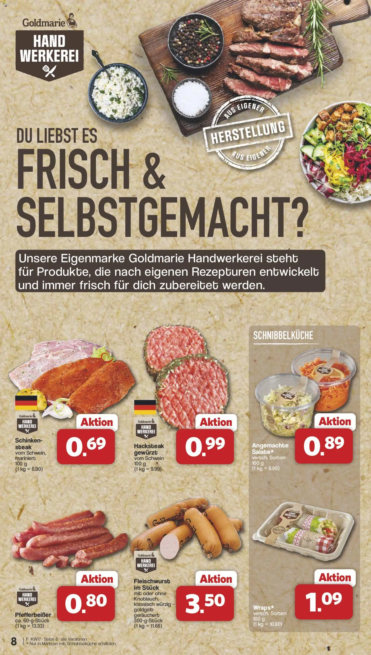 Famila Nordwest Prospekt 	 – gültig ab 20.04.2026 | Seite: 8 | Produkte: Schinken, Steak