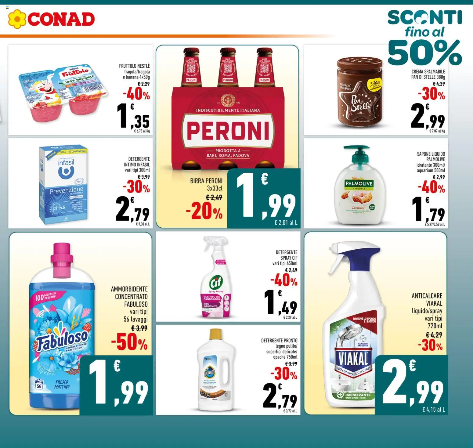 Volantino Conad del 11.03.2026 | Pagina: 3 | Prodotti: Sapone, Birra, Candeggina, Anticalcare
