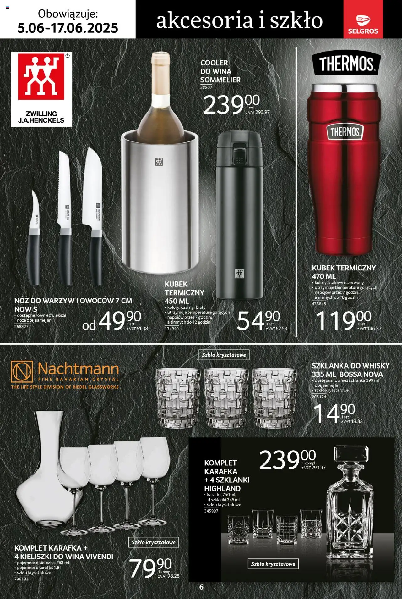 Selgros cash&carry Gazetka - Premium od 05.06.2025 | Strona: 6 | Produkty: Szklanka, Szklanki, Whisky